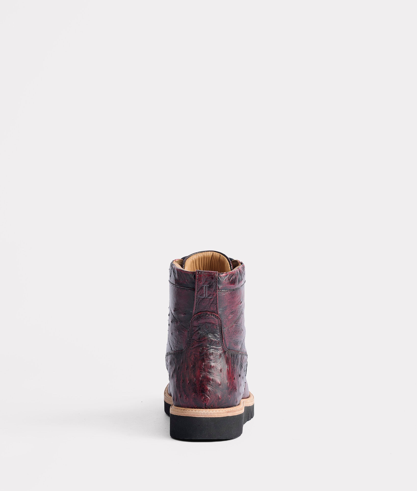 Ridgeline Exotic Lace Up Boot :: Black Cherry - Image 4