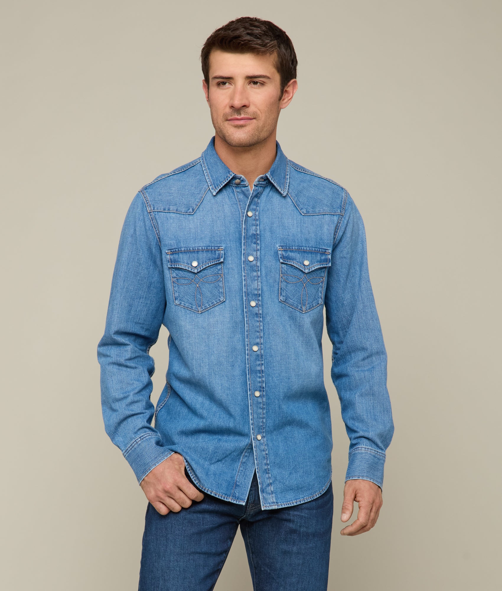 Jacob Men's Shirt :: Lone Star Blue - Image 5