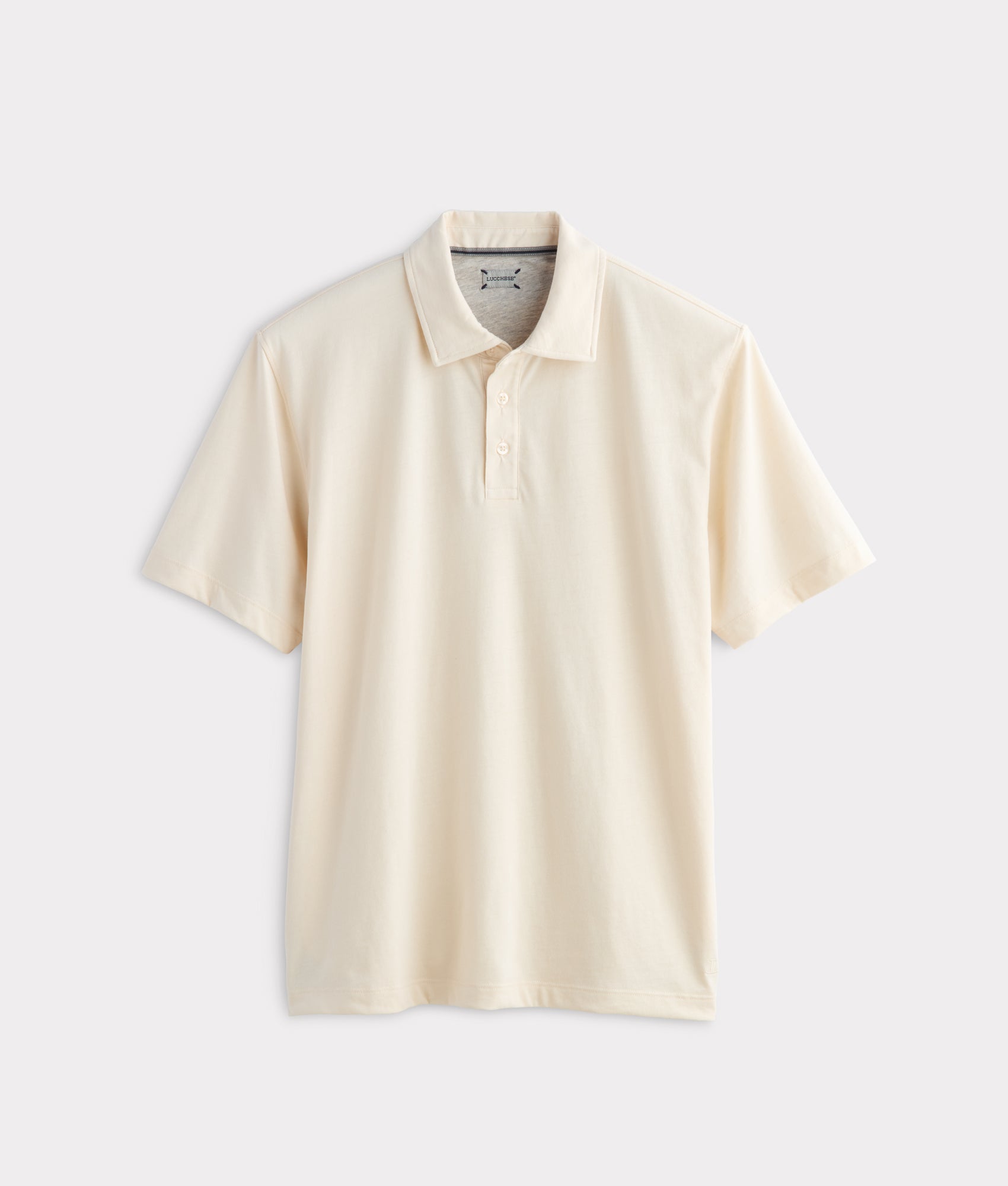 Lucchese Pima Blend Polo :: Cream - Image 13