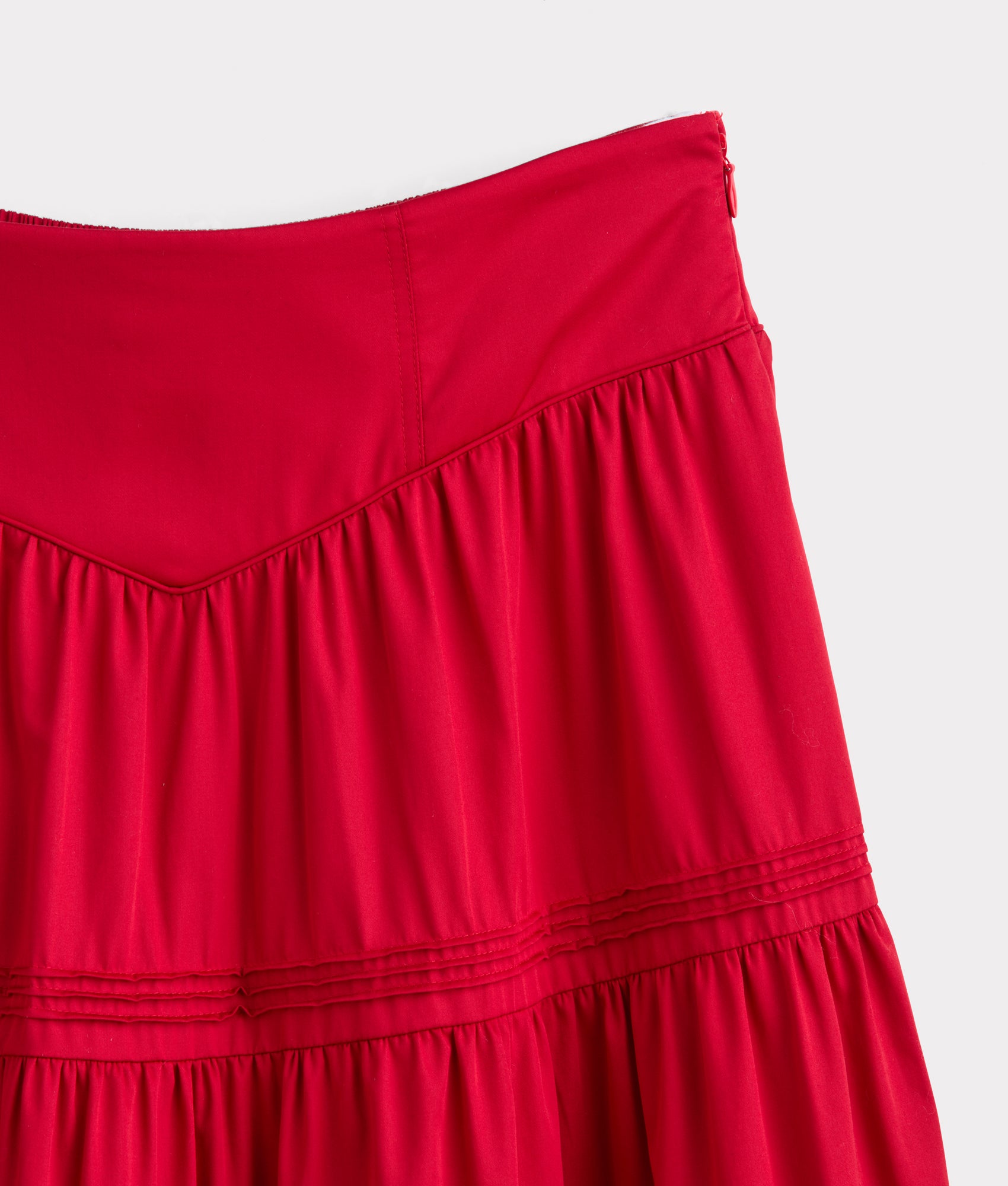 Dakota Tiered Skirt :: Red - Image 8