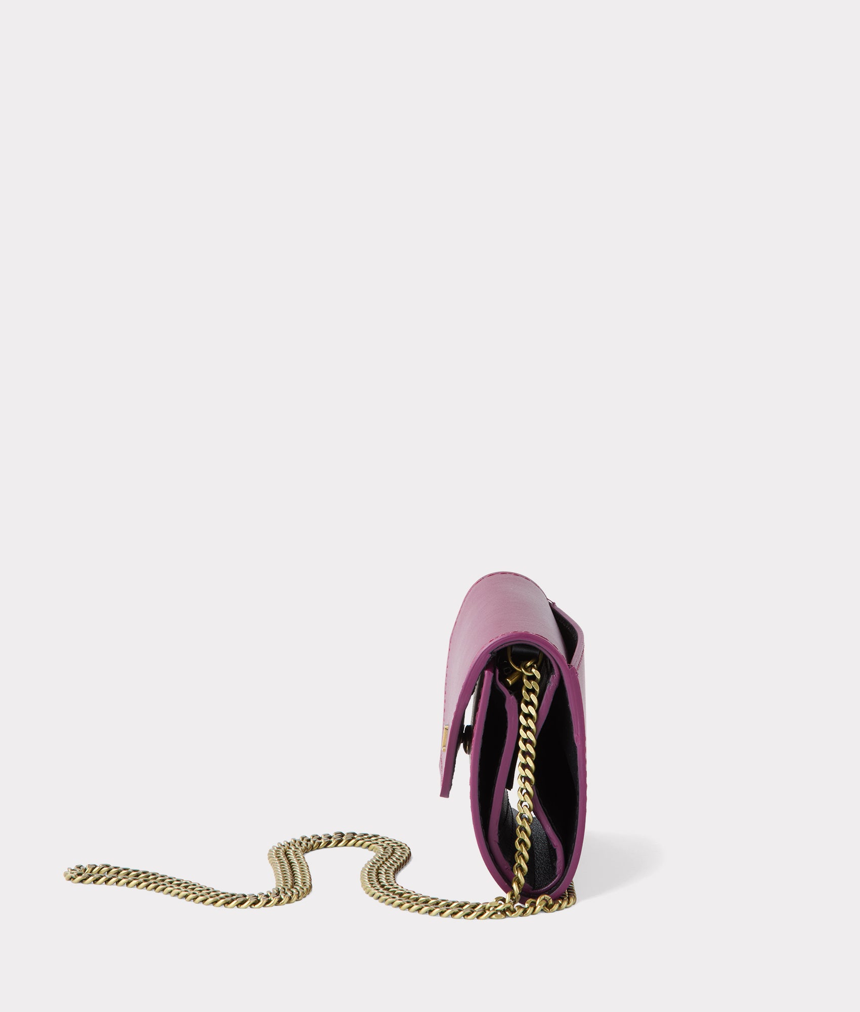 Short Wallet On A Chain :: Burgundy - Image 9