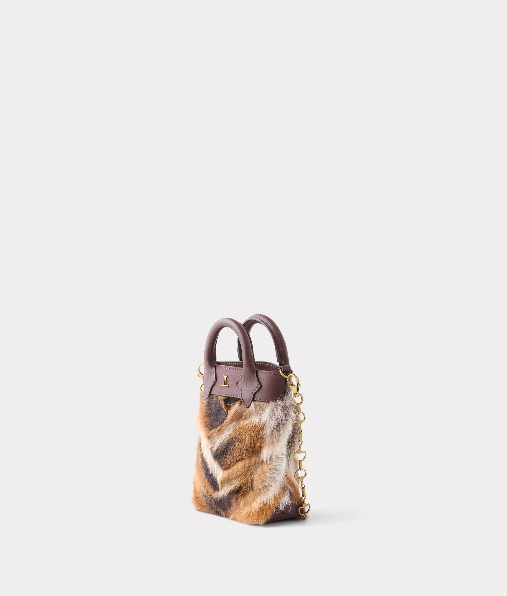 Mini Lola Fur Shopper :: Brown - Image 10