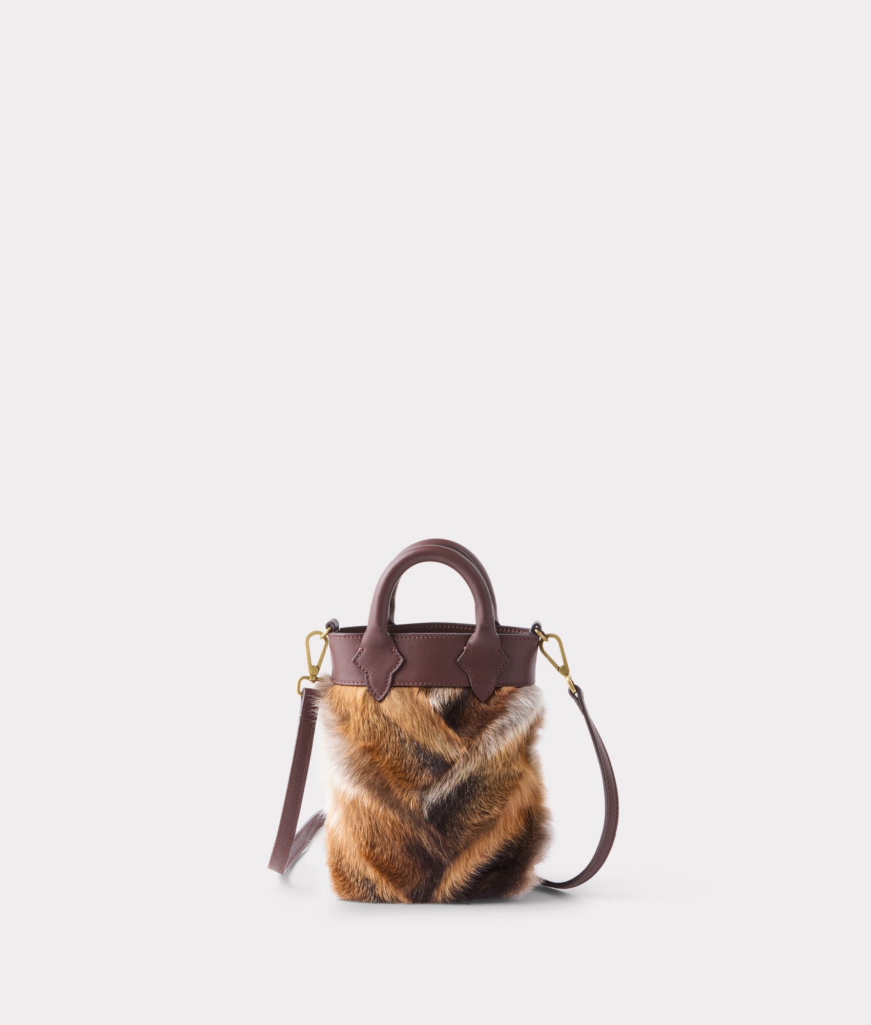 Mini Lola Fur Shopper :: Brown - Image 12
