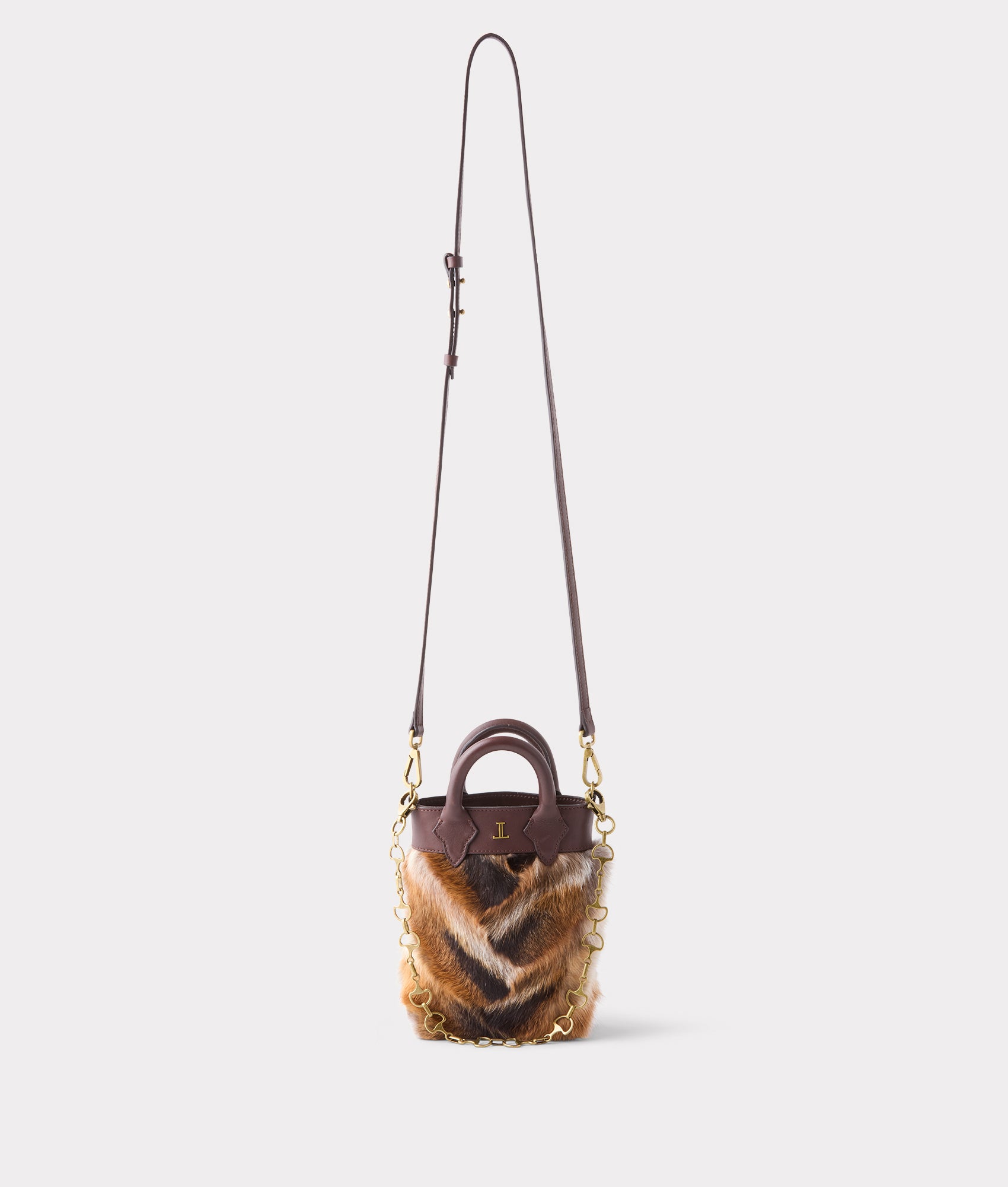 Mini Lola Fur Shopper :: Brown - Image 8