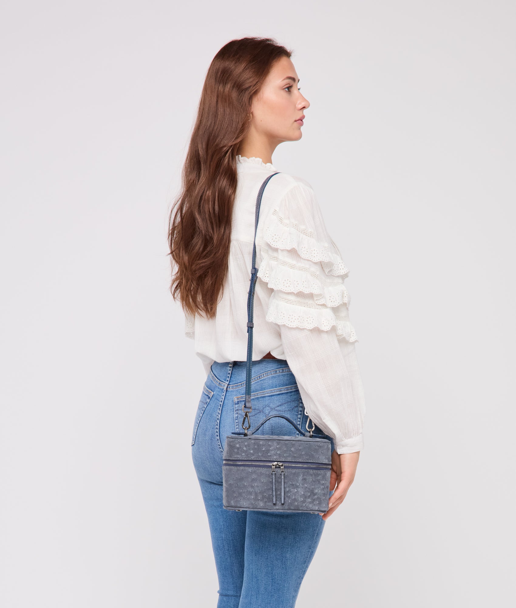 Lauren Exotic Vanity Tote :: Storm Blue - Image 2