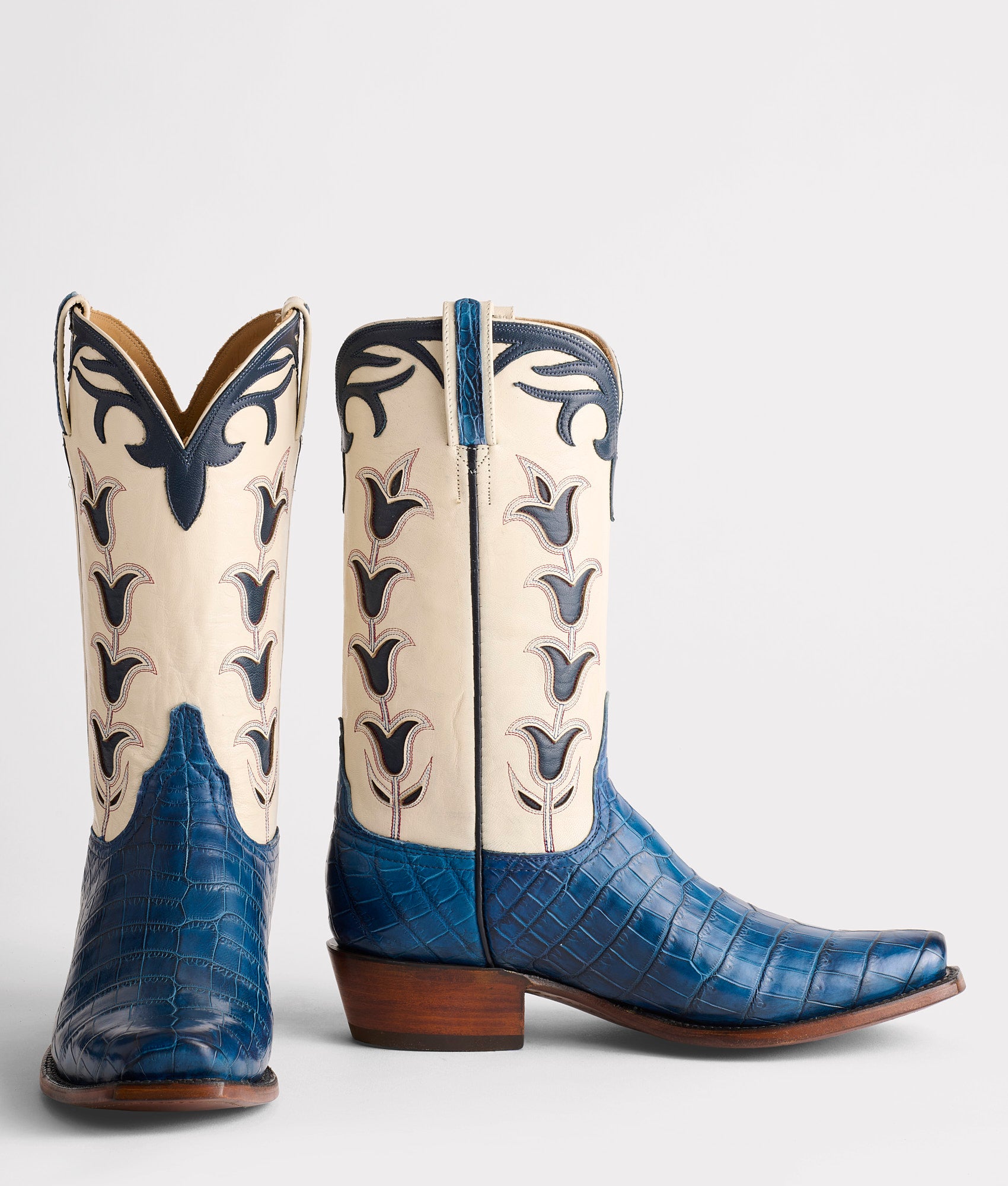 Tulip Exotic :: Navy + Wheat - Image 2
