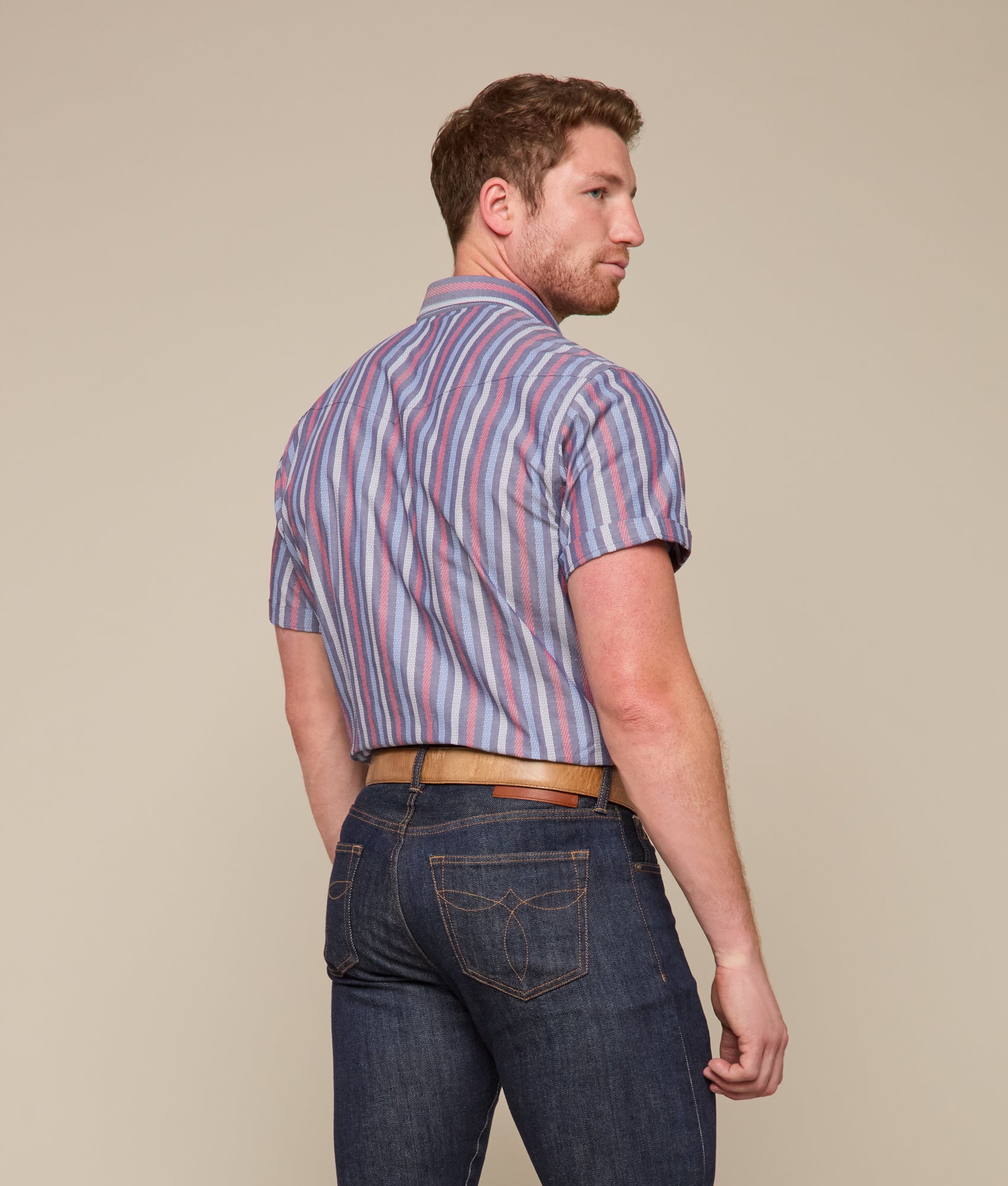 Lucchese x Parker McCollum Short Sleeve Snap :: Purple/Red/Blue Multi - Image 8