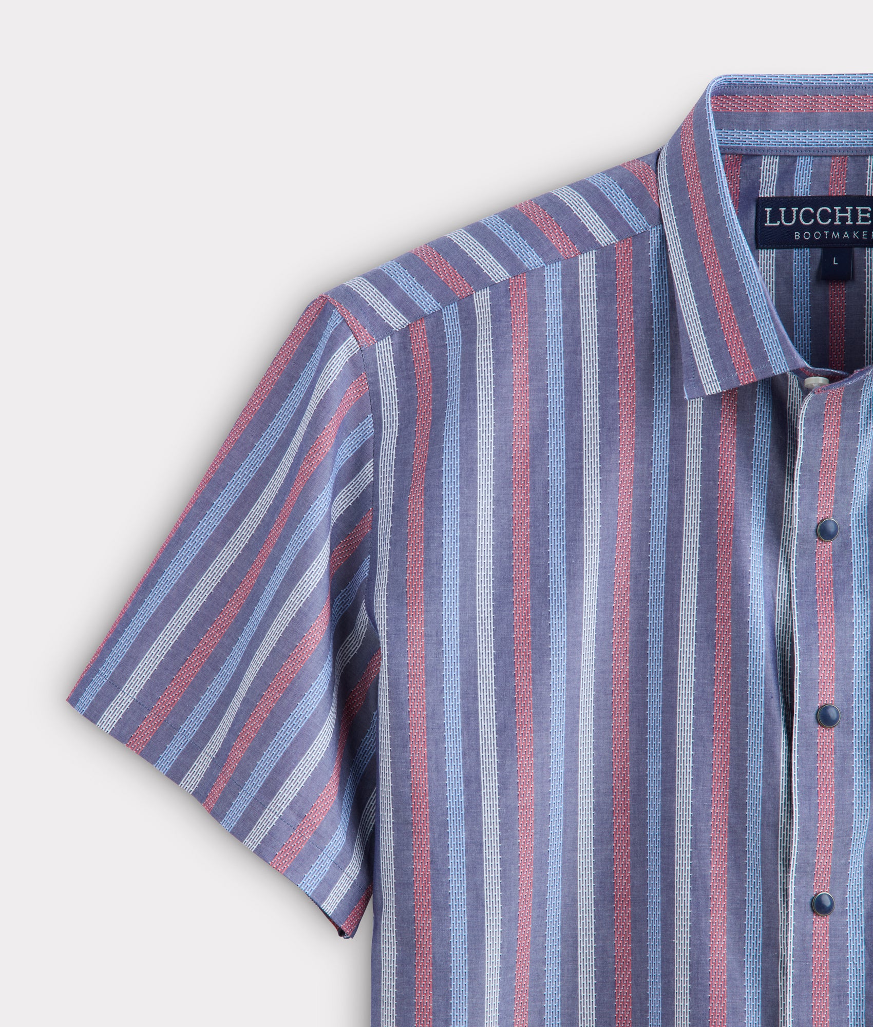 Lucchese x Parker McCollum Short Sleeve Snap :: Purple/Red/Blue Multi - Image 11