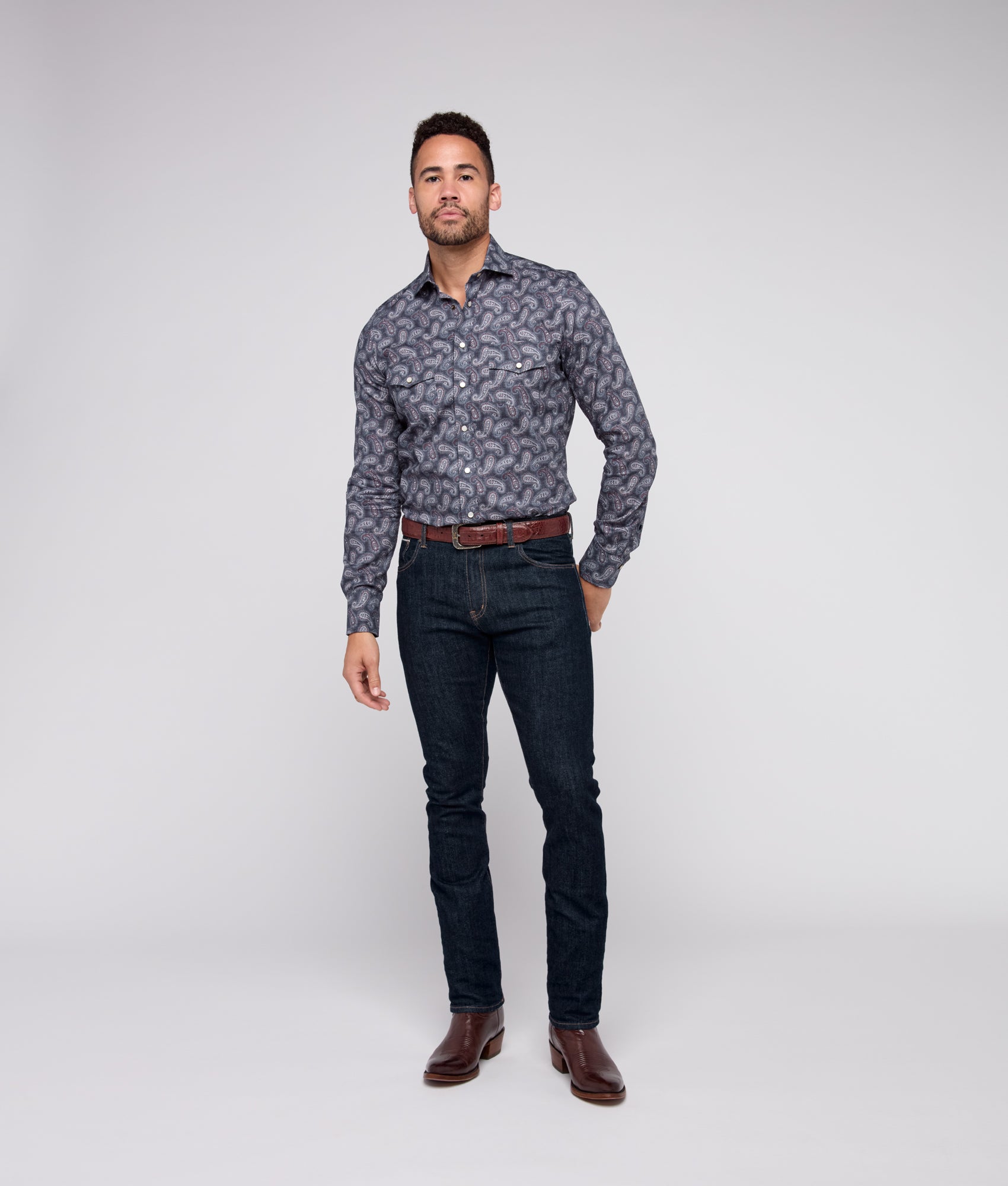 San Antonio Modern Fit :: Dark Blue - Image 3
