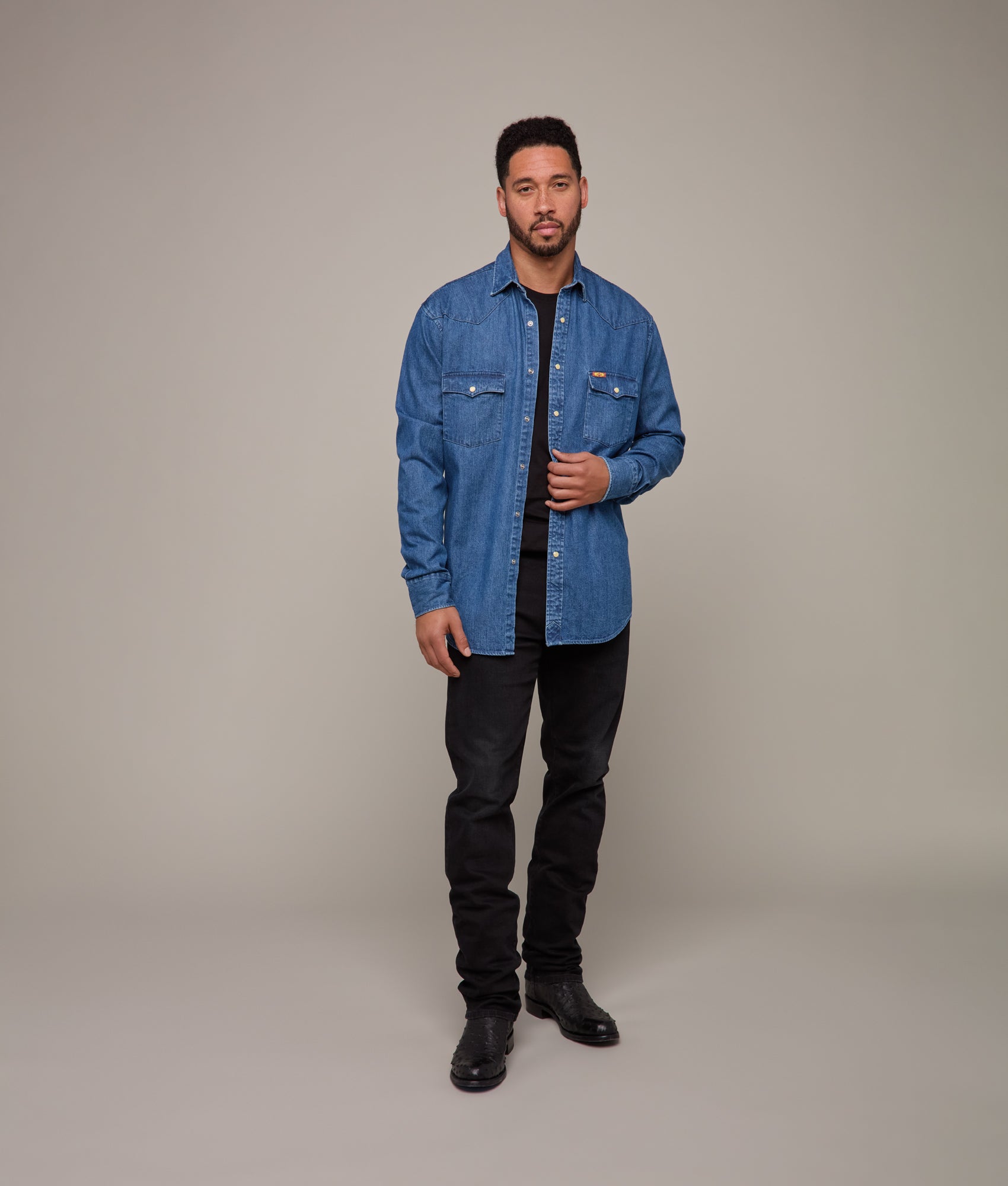 Lucchese x Chris Stapleton Classic Fit :: Medium Wash - Image 4