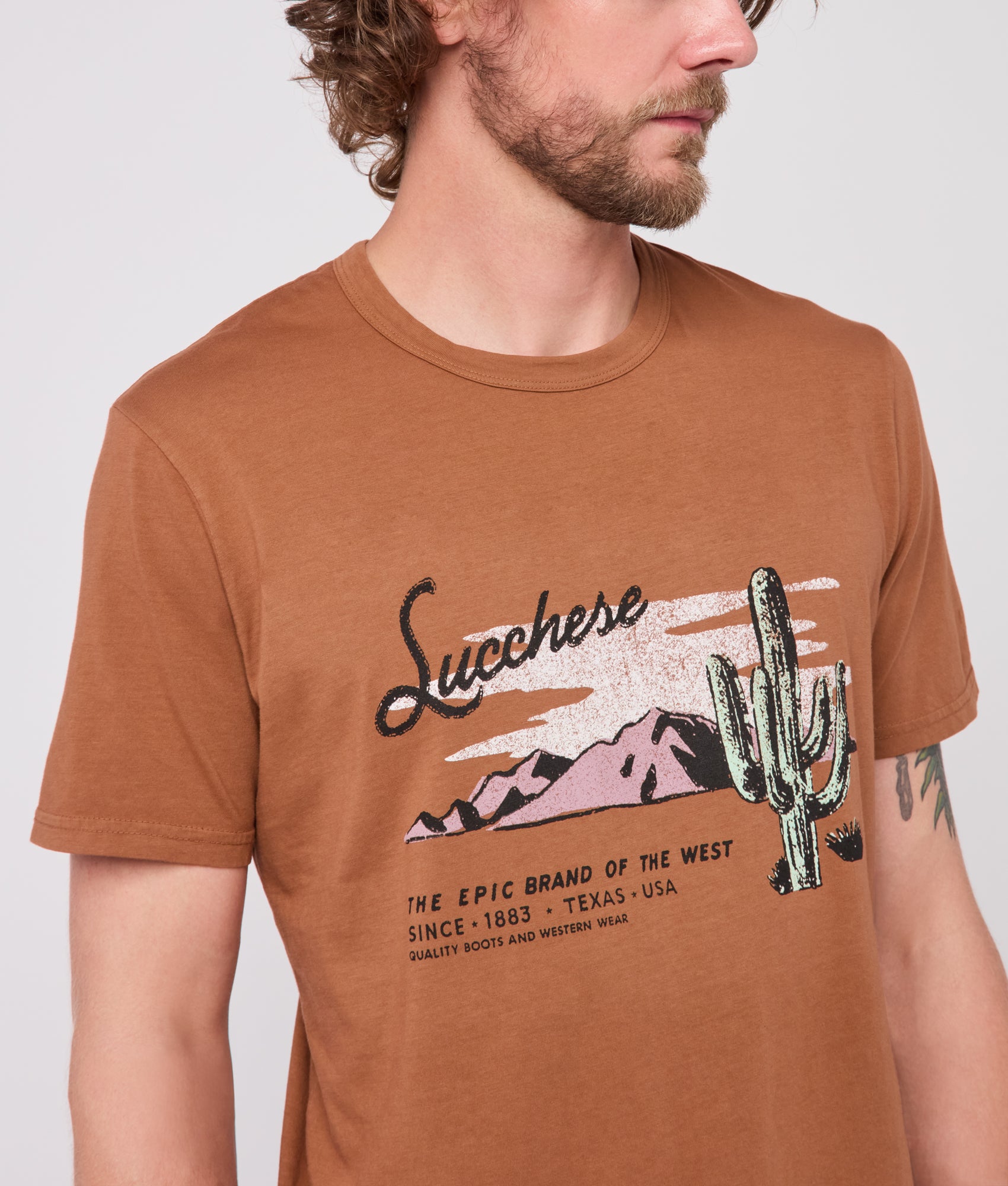 Deserted Tee :: Sienna - Image 4