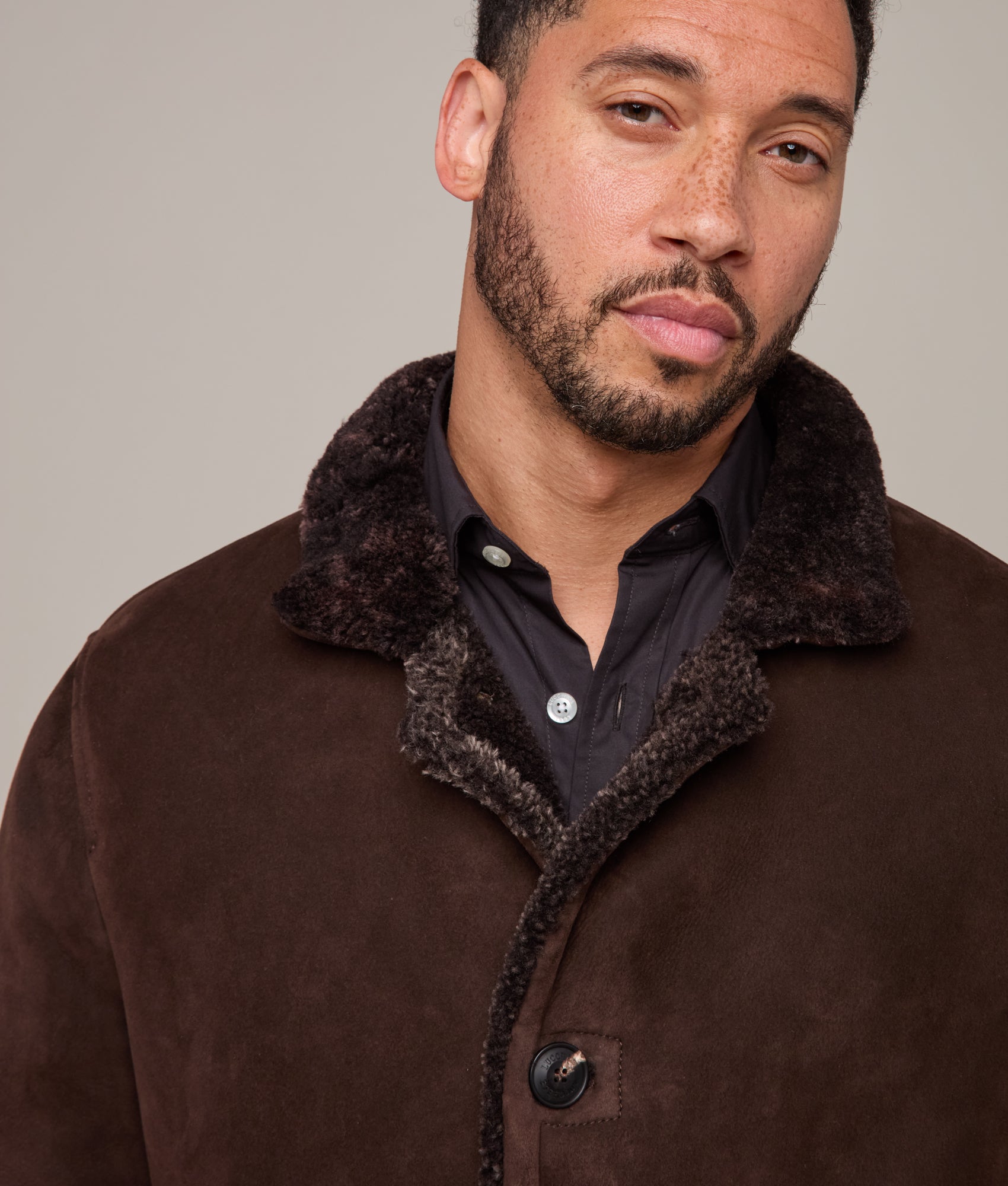 Bruce Shearling Coat :: Espresso - Image 7
