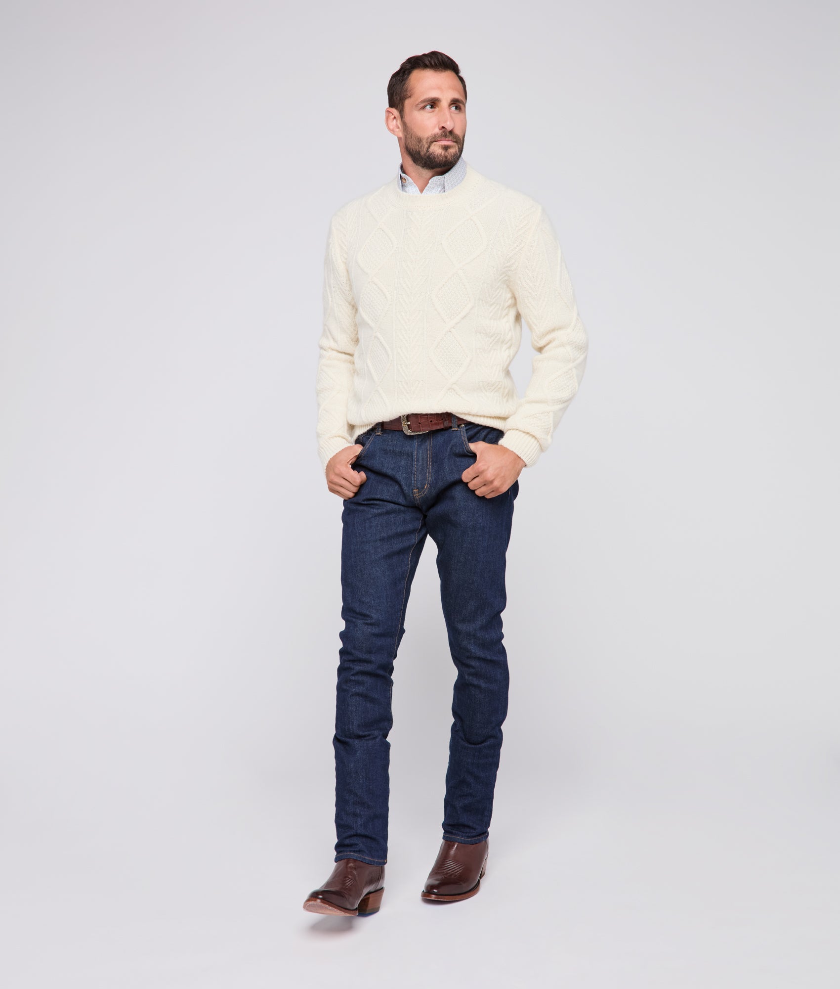 Christopher Sweater :: Winter White - Image 4