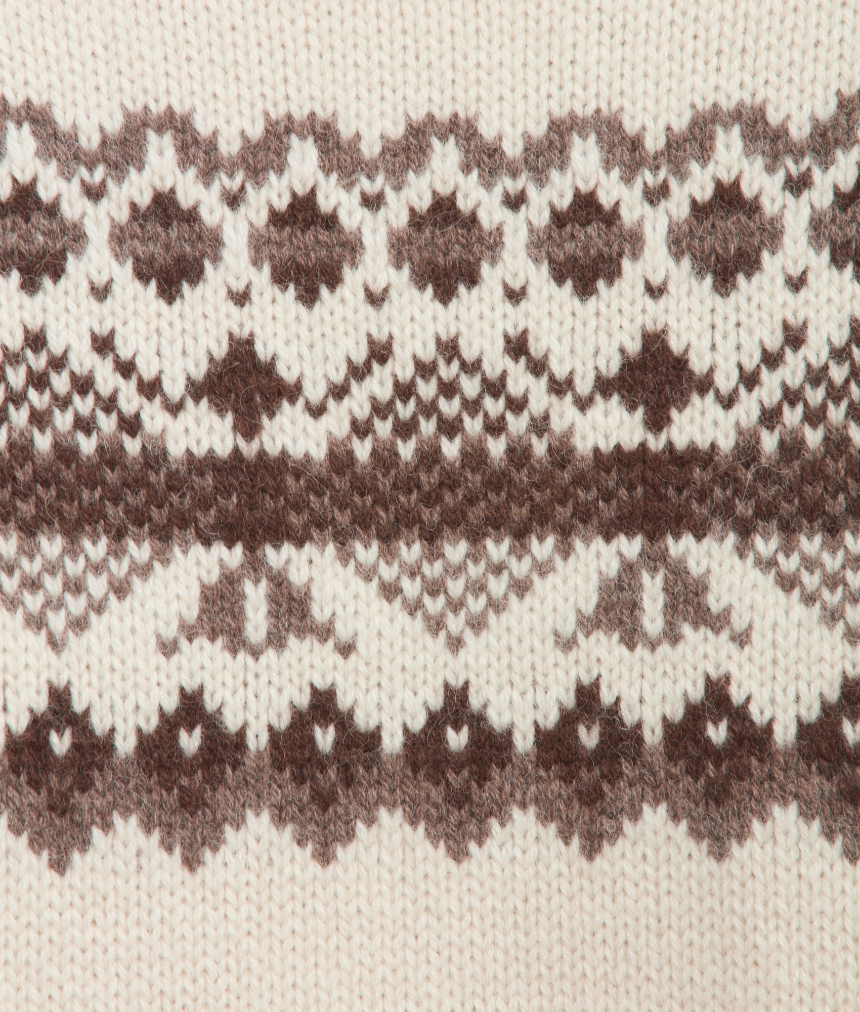 Edwin Turtleneck Sweater :: Cream/Brown - Image 9