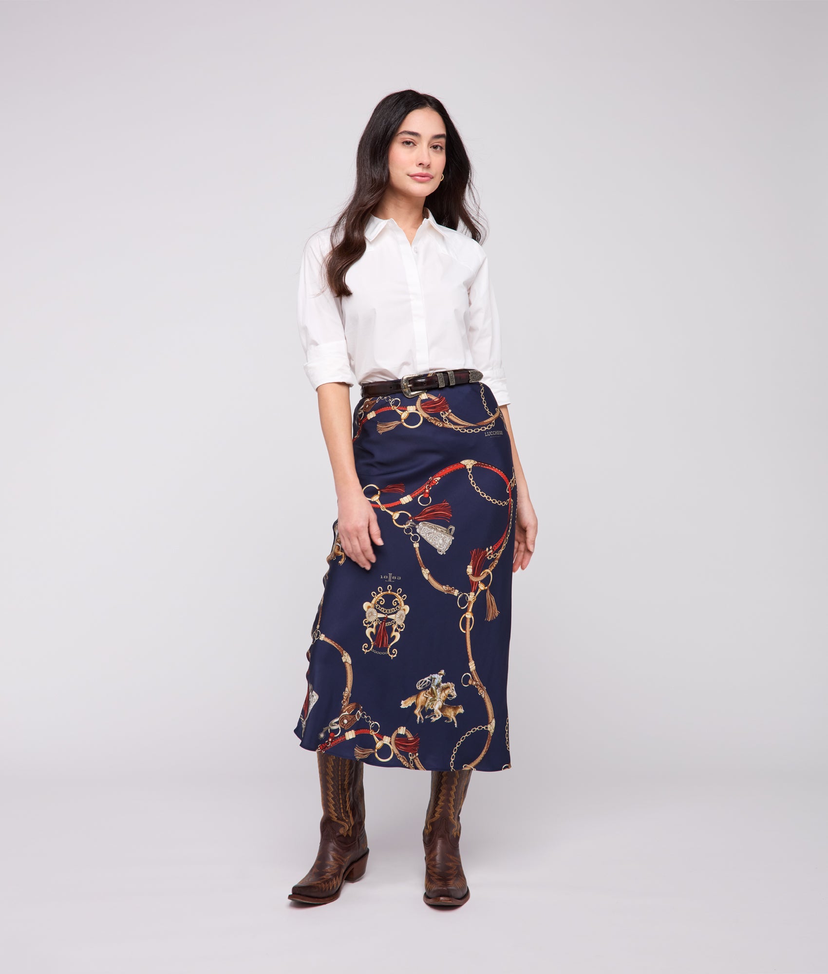 Carolina Skirt :: Navy/Multi - Image 2
