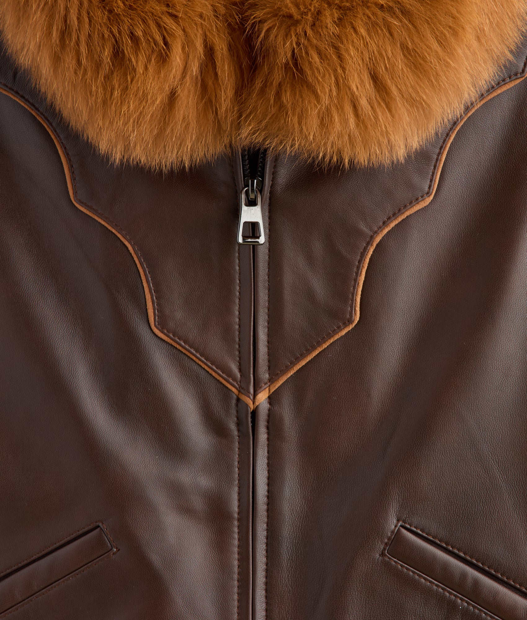 Duchess Of The Range Fur Vest :: Brown - Image 8