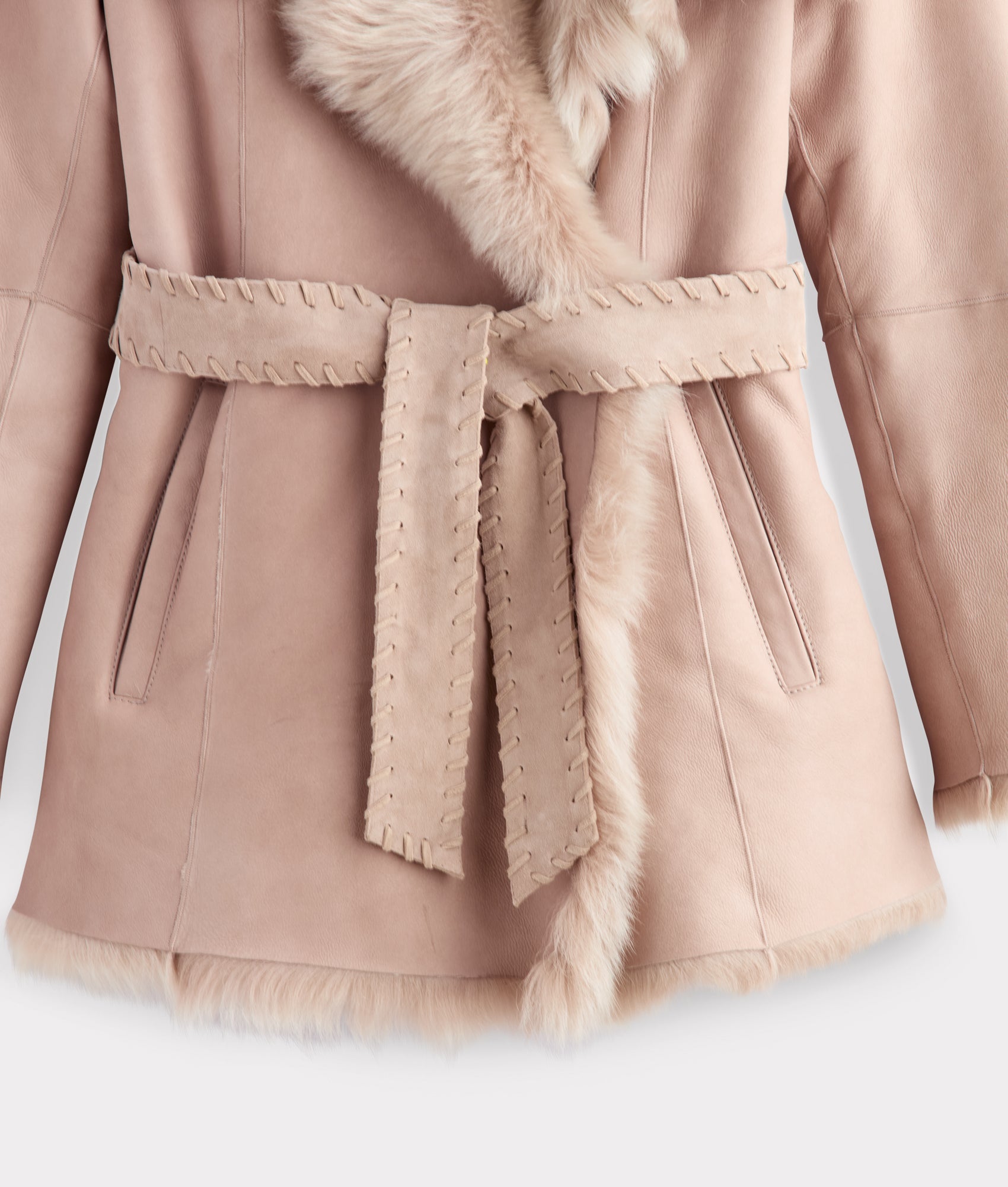 Skye Shearling Coat :: Grey - Image 18