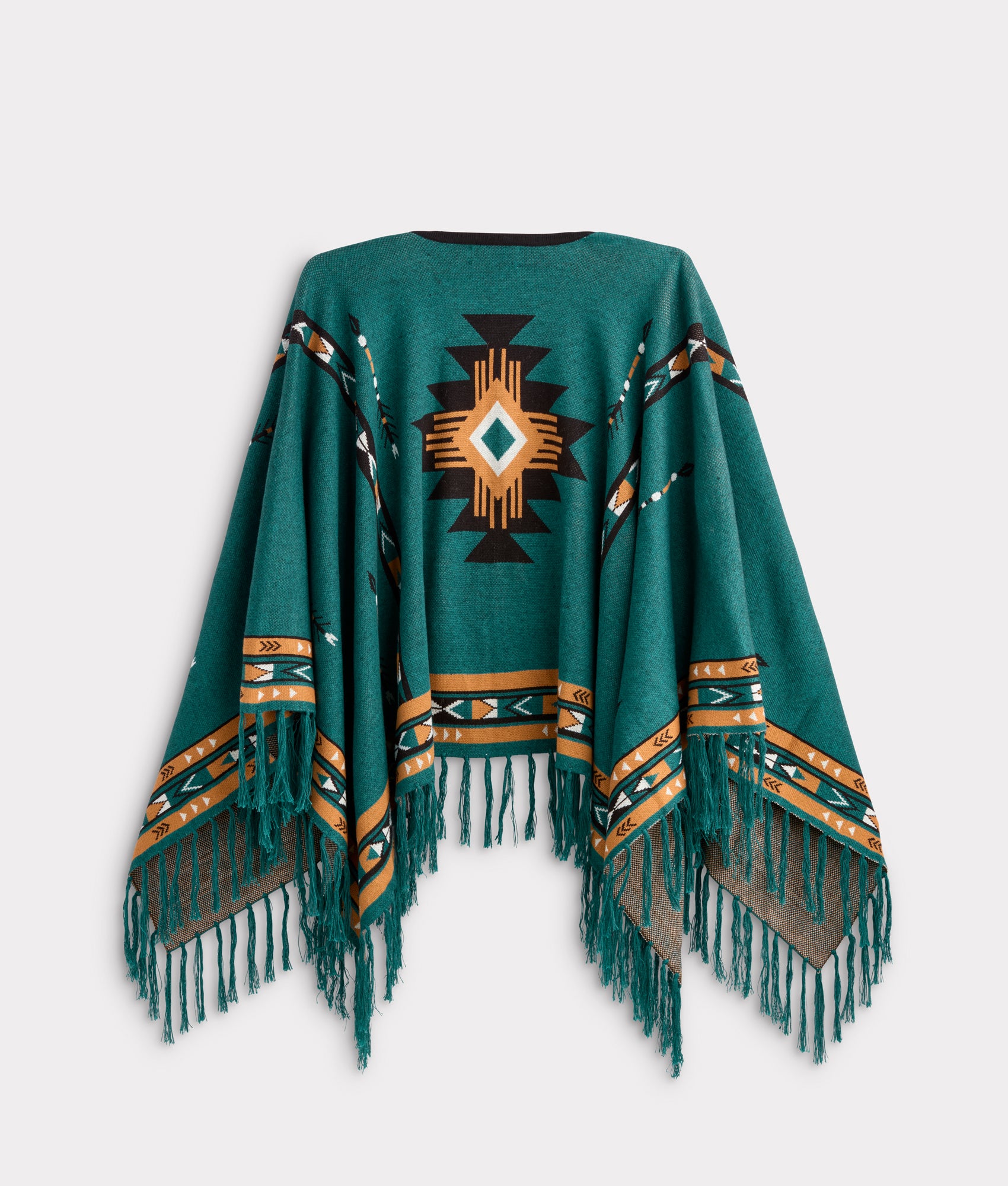 Alpaca Fleece Cape :: White/Multi - Image 2