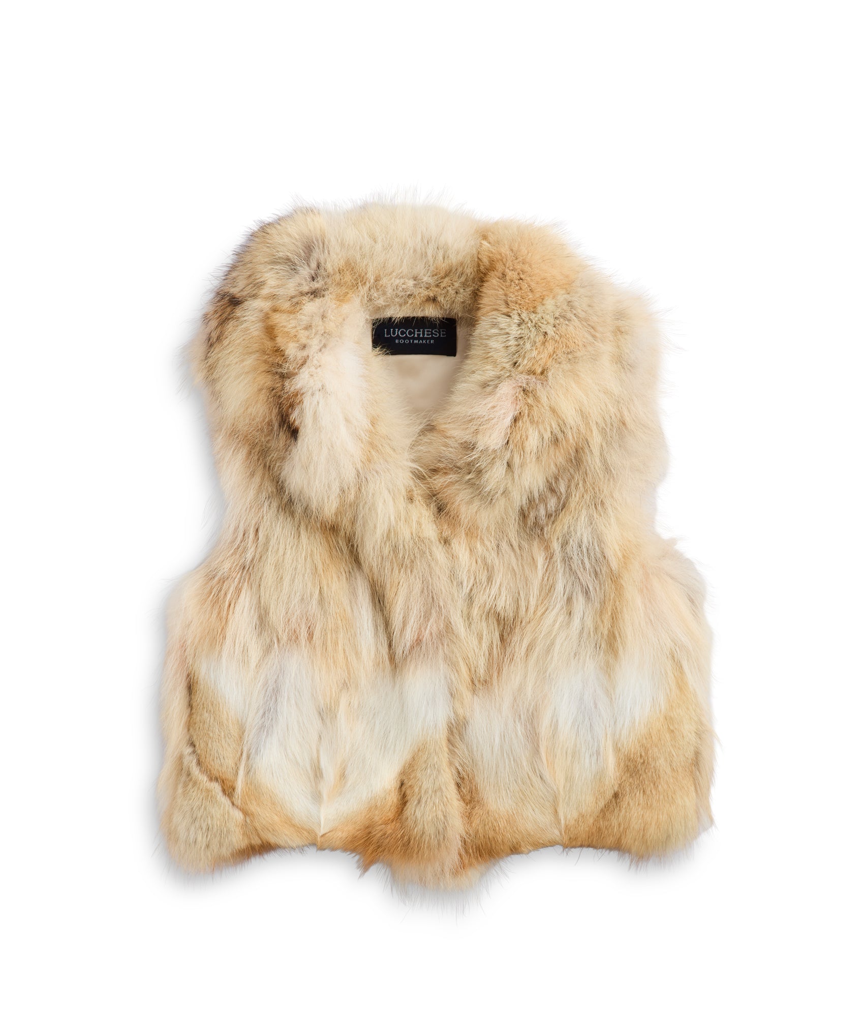 Kirsta Fur Vest :: Natural