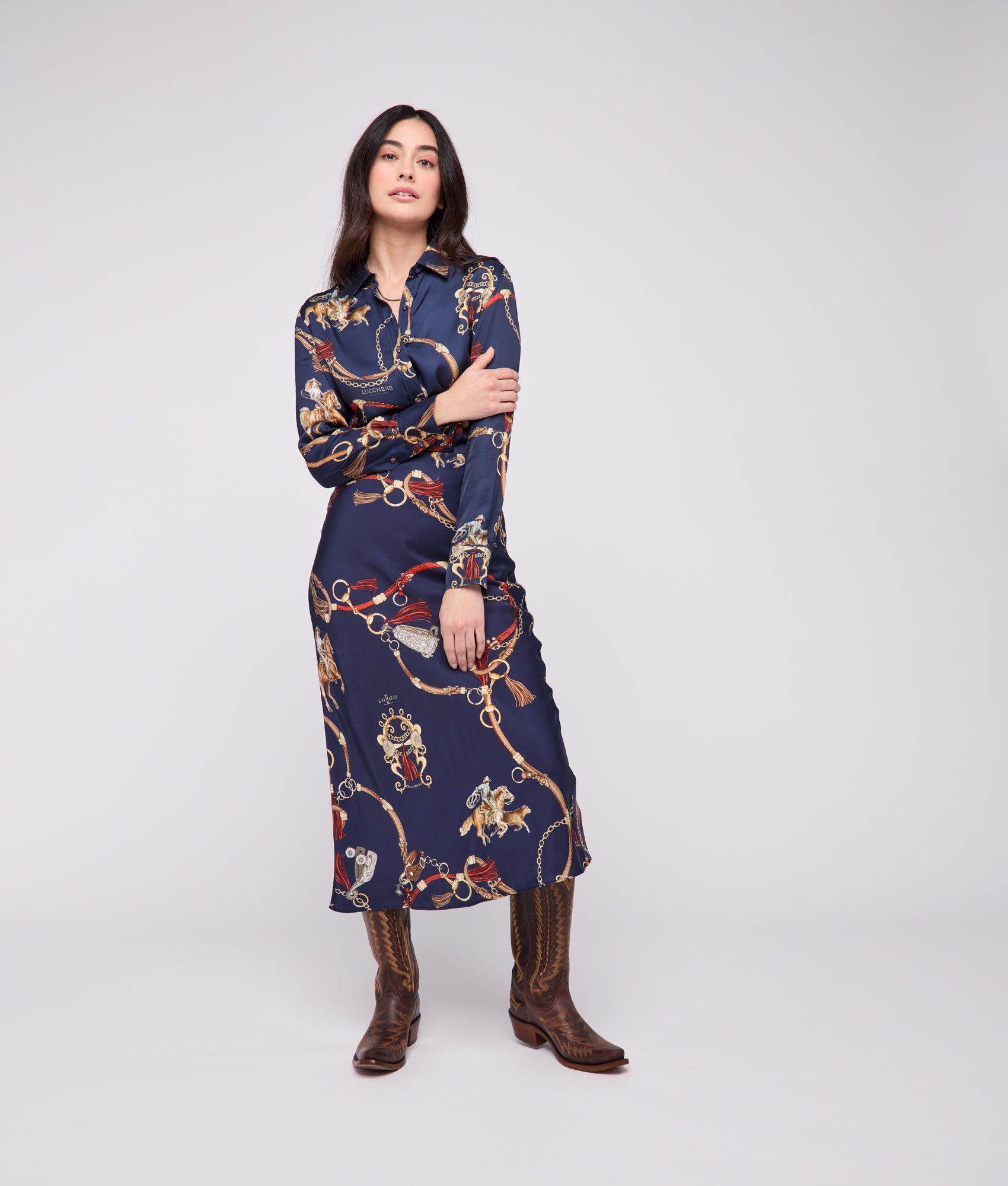 Carolina Skirt :: Navy/Multi - Image 5