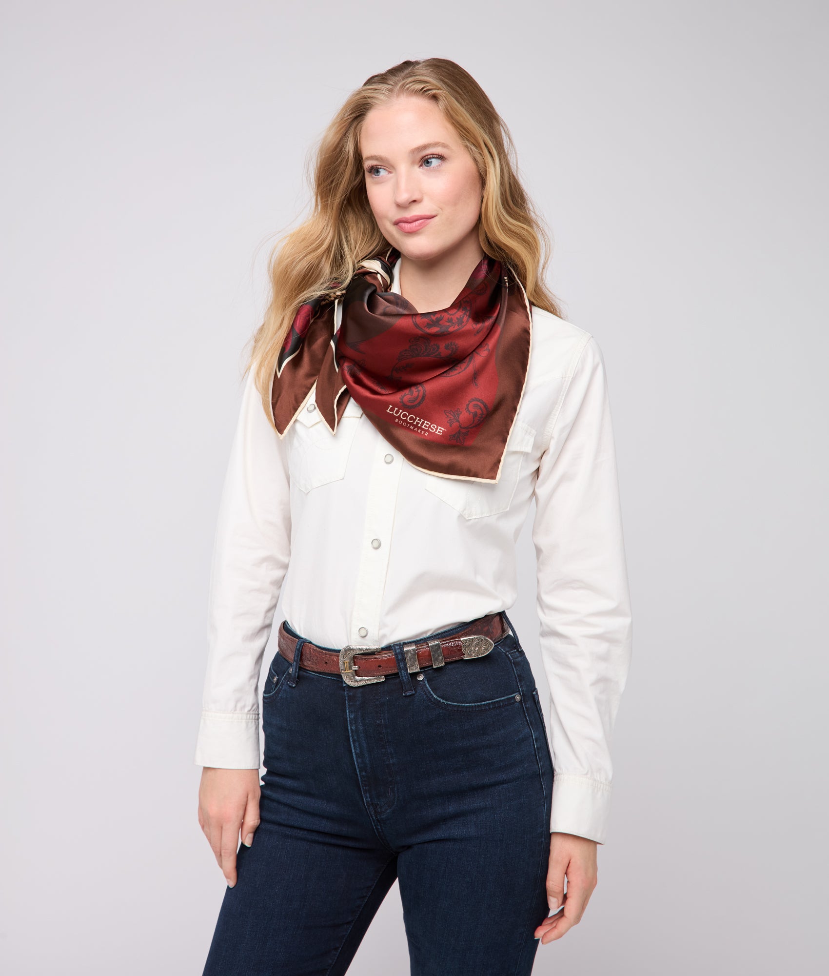 Cavalry Scarf :: Black Cherry - Image 3