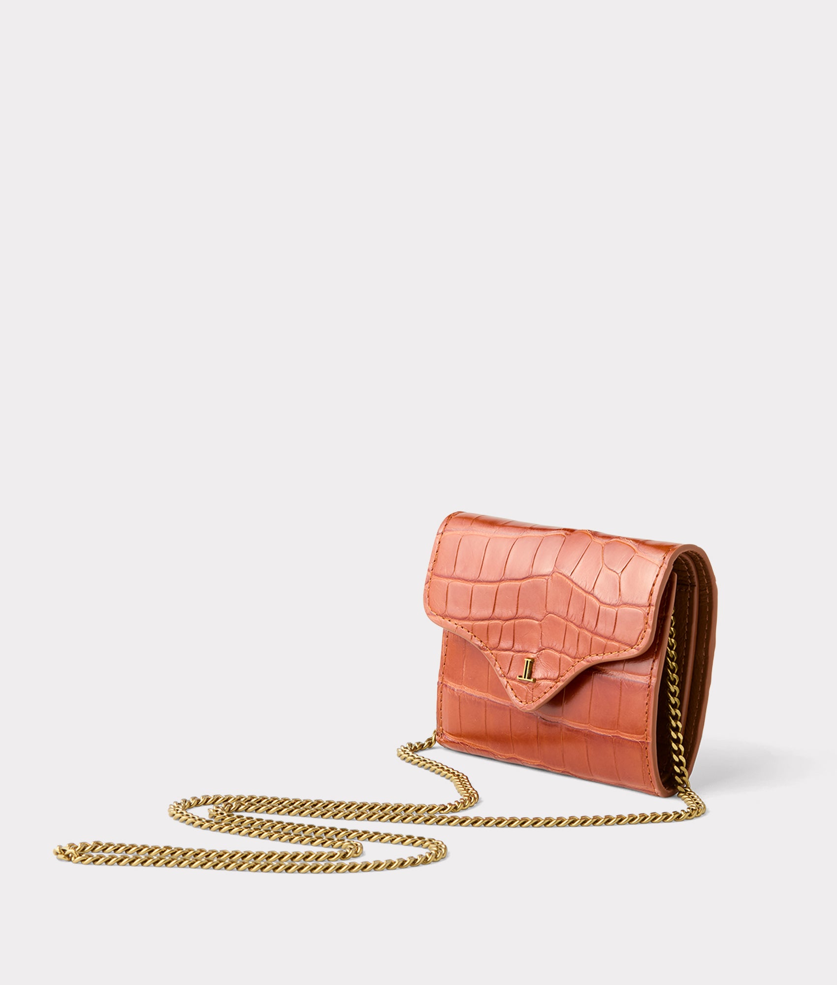 Short Exotic Wallet On A Chain :: Yellow - Image 5