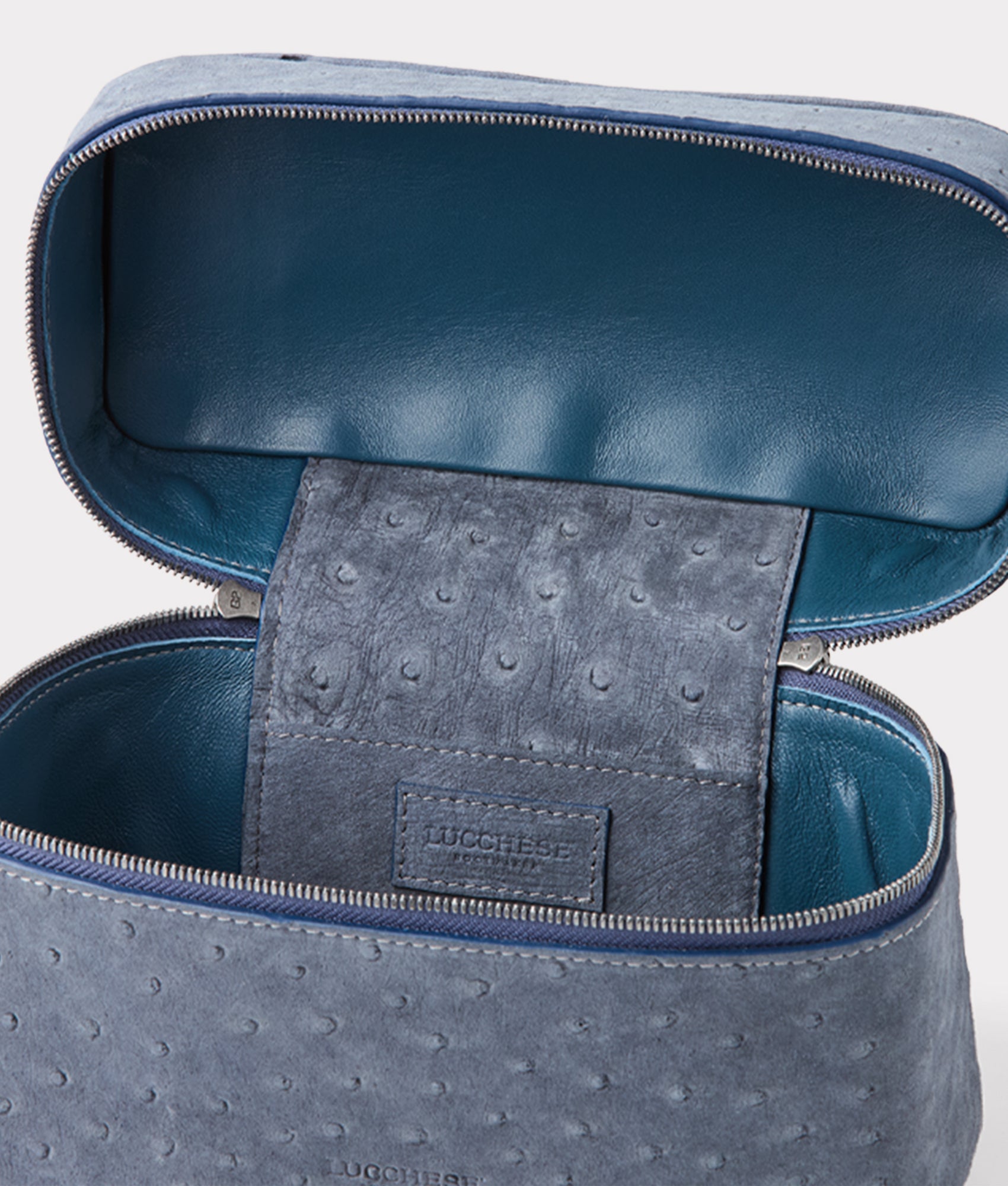 Lauren Exotic Vanity Tote :: Storm Blue - Image 8