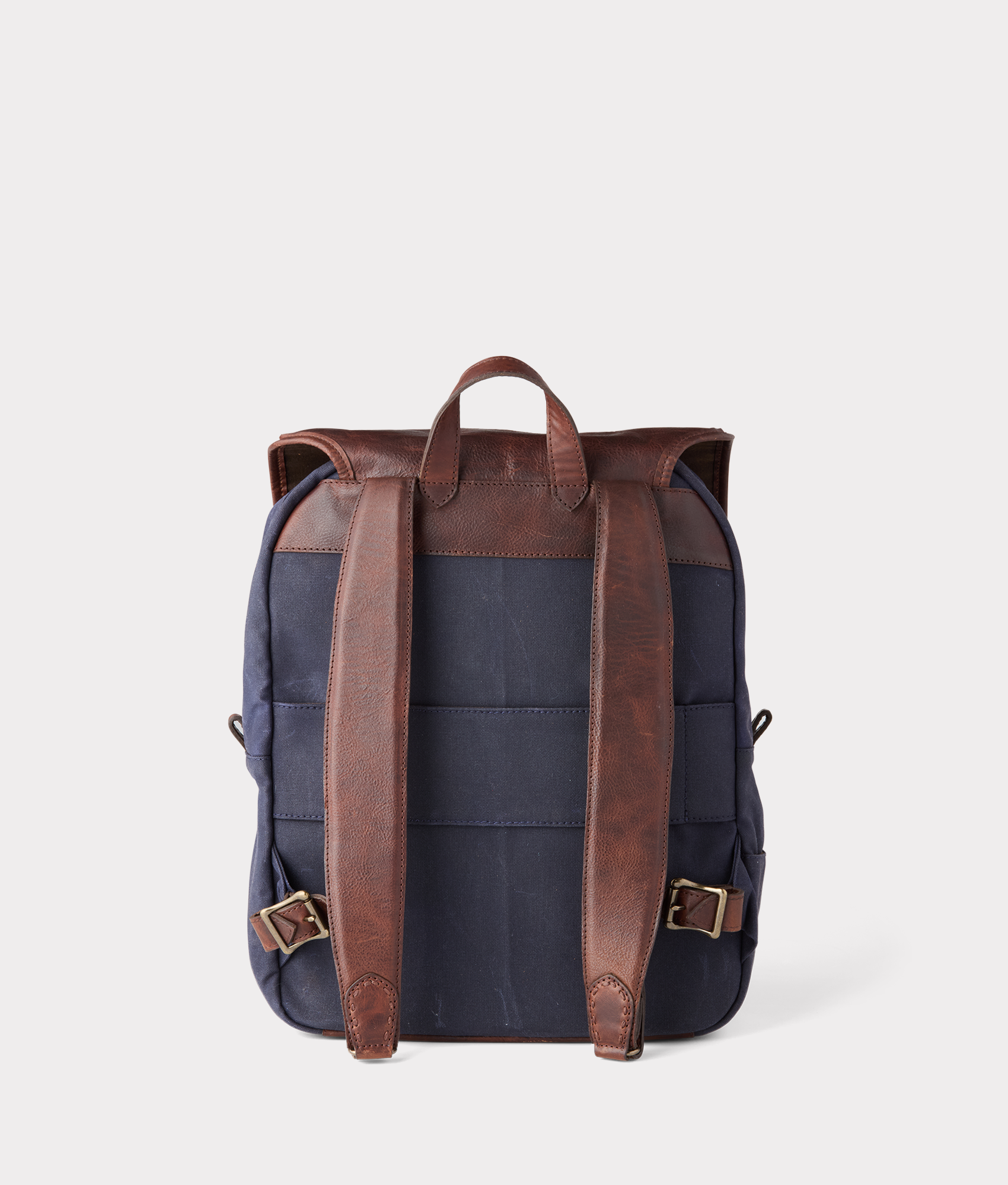 Everyday Waxed Canvas Backpack :: Navy - Image 5