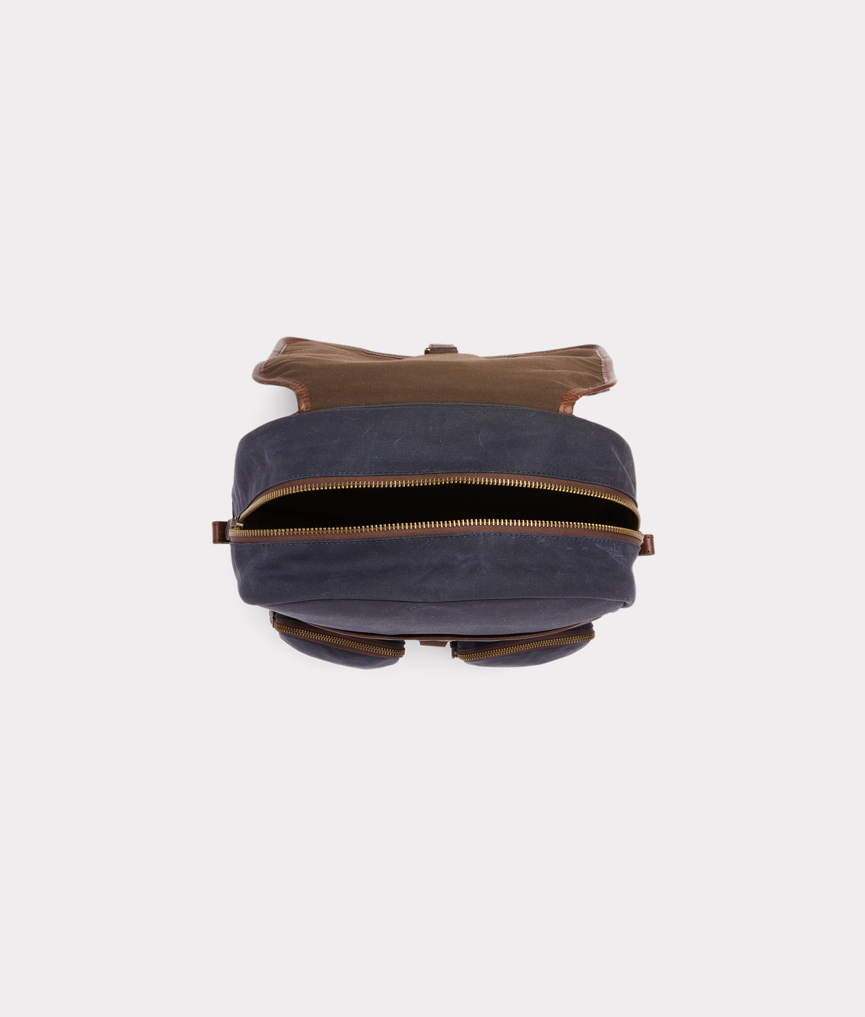 Everyday Waxed Canvas Backpack :: Navy - Image 12