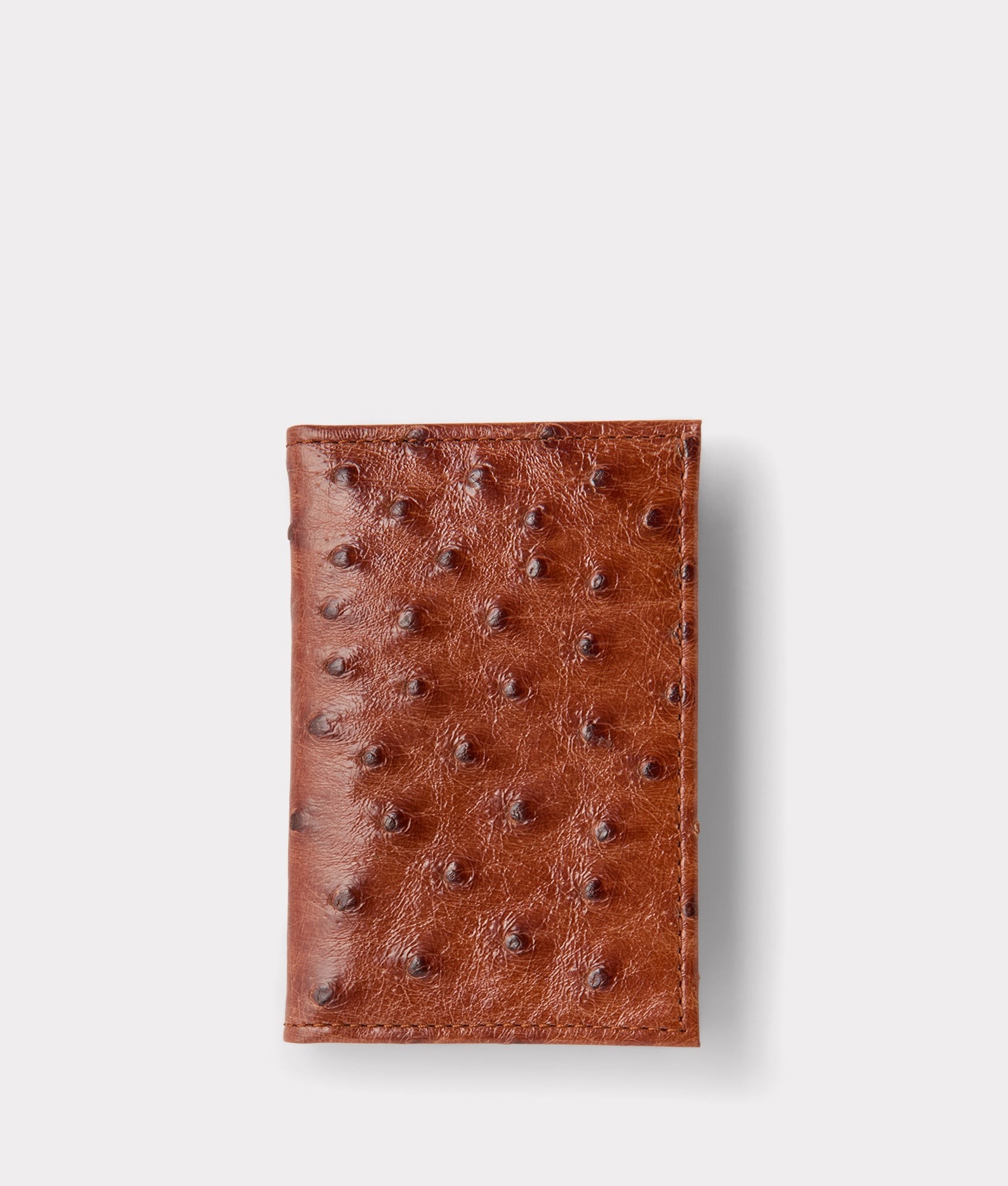 Bifold Wallet ?C Ostrich :: Cognac