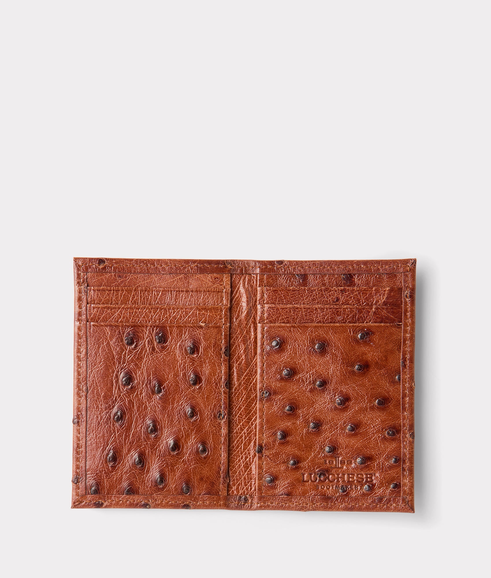 Bifold Wallet ?C Ostrich :: Cognac - Image 2