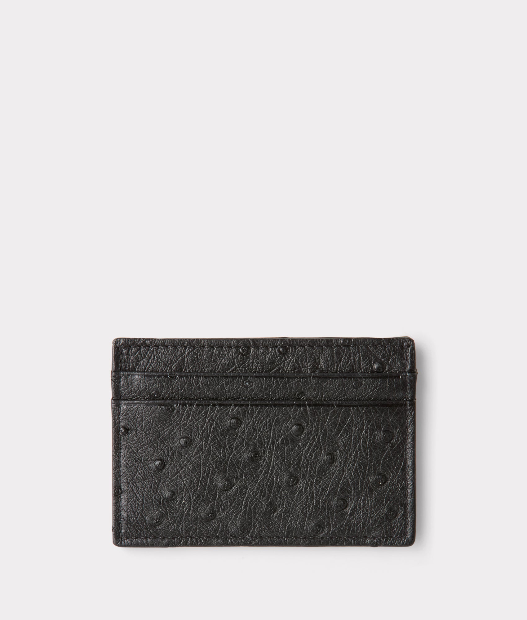 Credit Card Case ?C Ostrich :: Black - Image 2