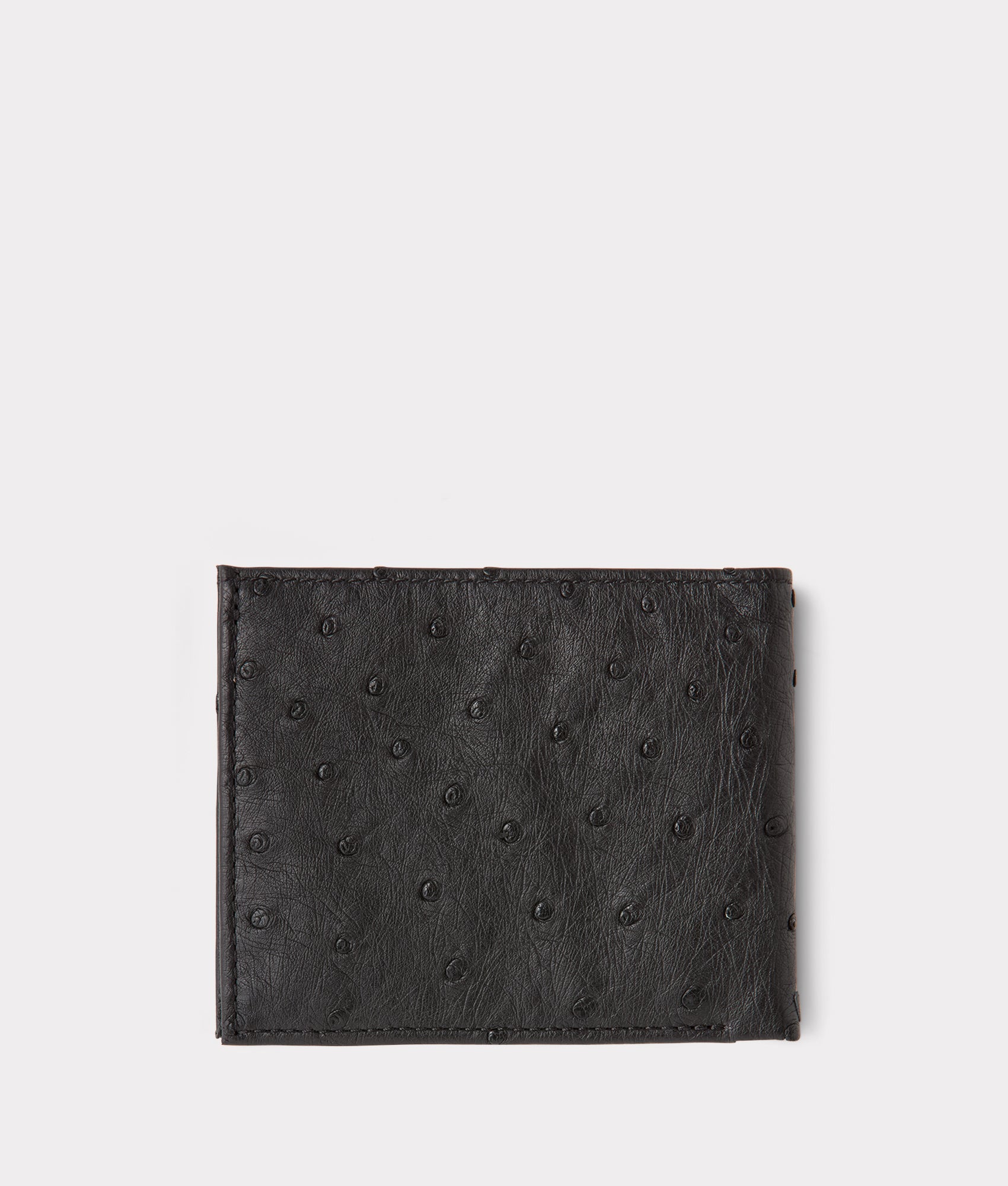 Hipster Wallet ?C Ostrich :: Black