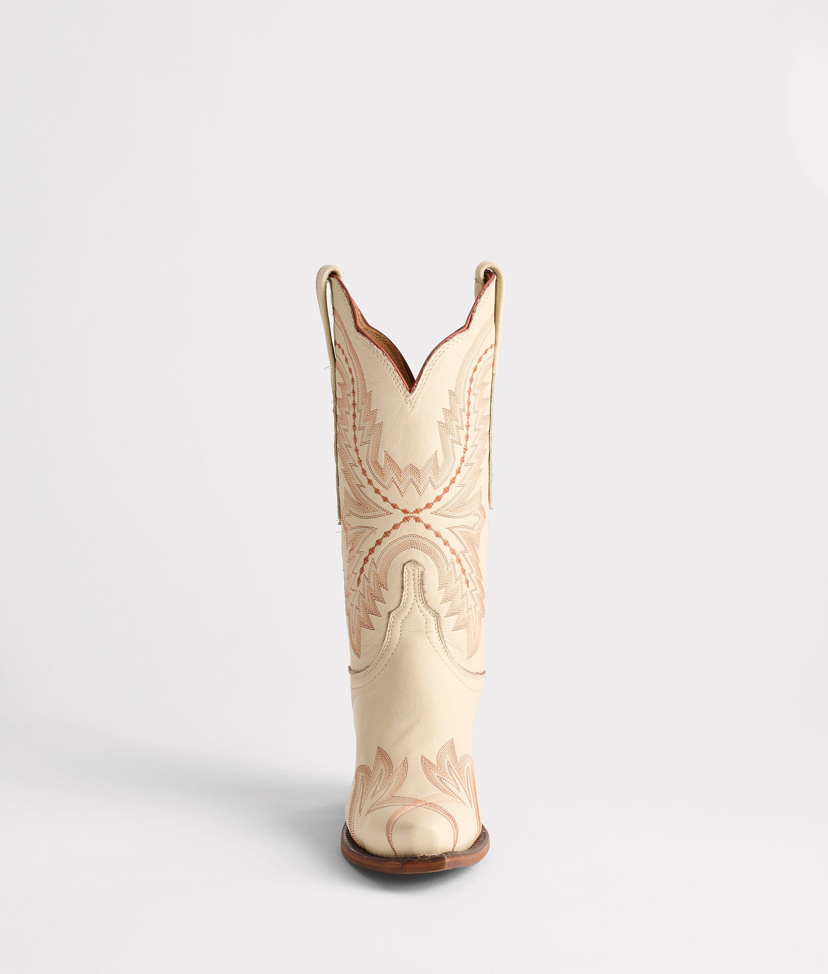 Tilly :: Glitz Cream W/ Burnt Orange Stitching - Image 3