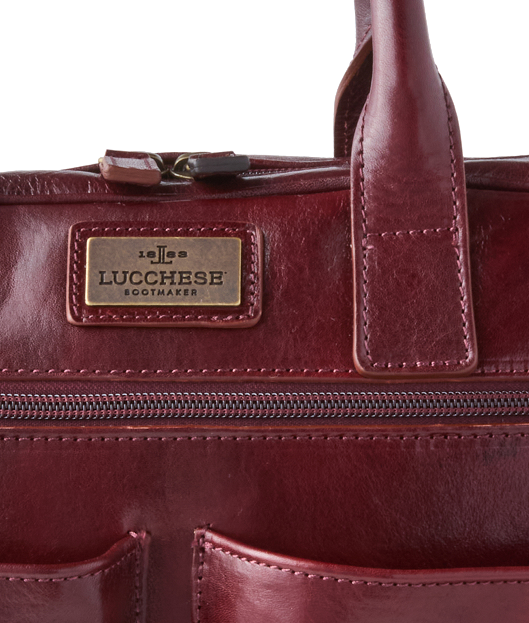 Cosimo Briefcase :: Burgundy - Image 7