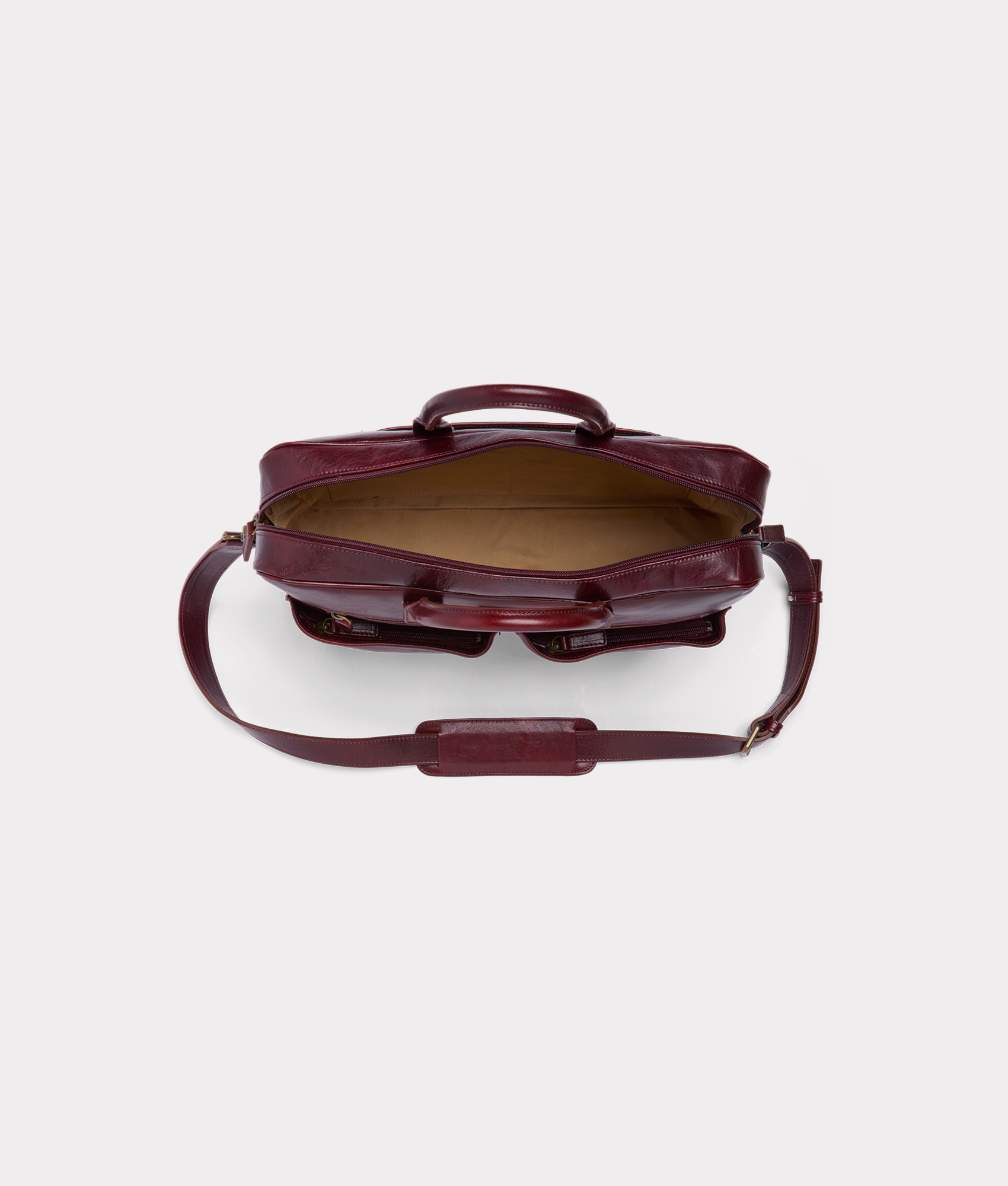 Cosimo Briefcase :: Burgundy - Image 5