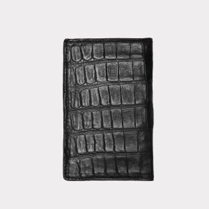 Bifold Wallet ?C Crocodile :: Black