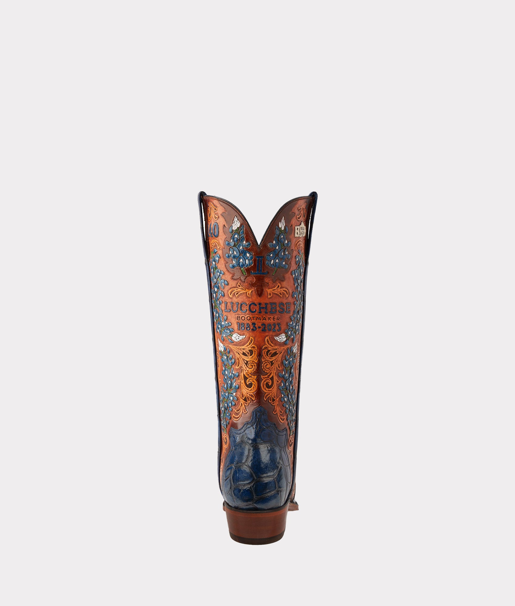 Women's Bluebonnet 140th Anniversary Boot :: Cavalry Blue - Image 3