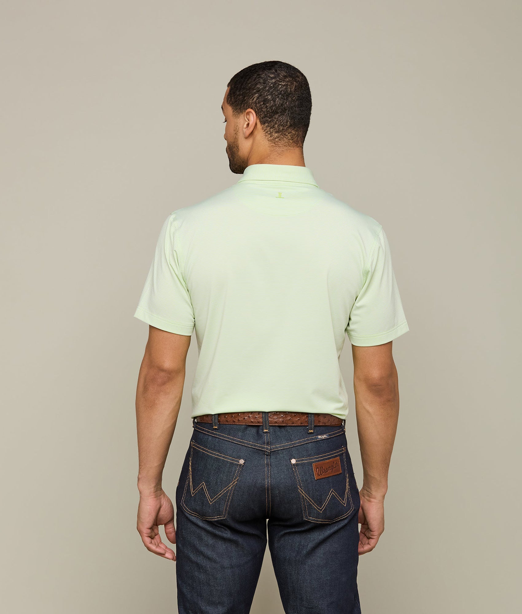 Lucchese Golf Polo :: Green - Image 2