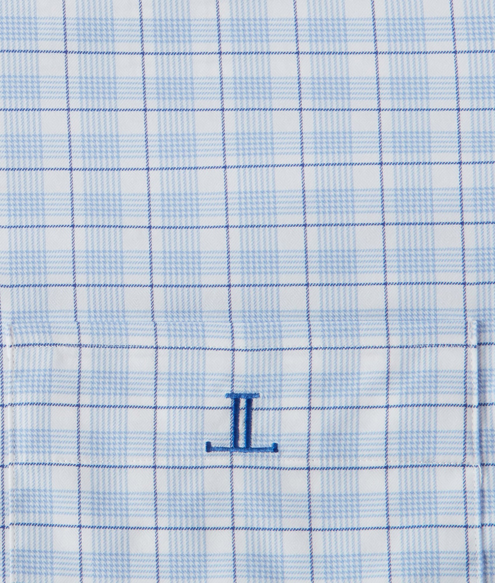 San Antonio :: White And Blue Graph Plaid - Image 8