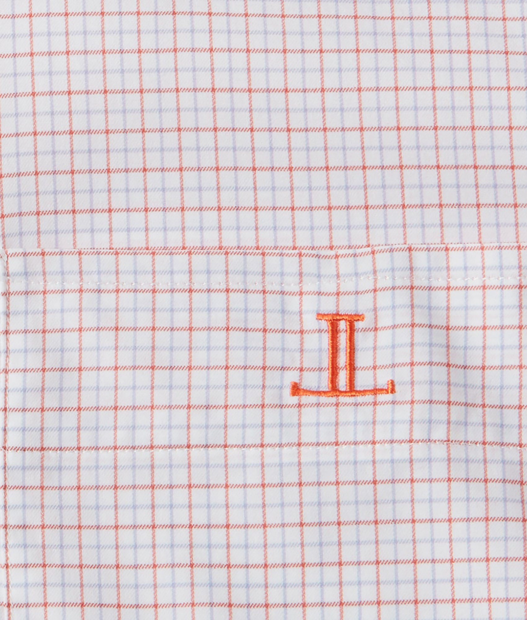 San Antonio :: Tangerine And Cornflower Blue Tattersall - Image 7