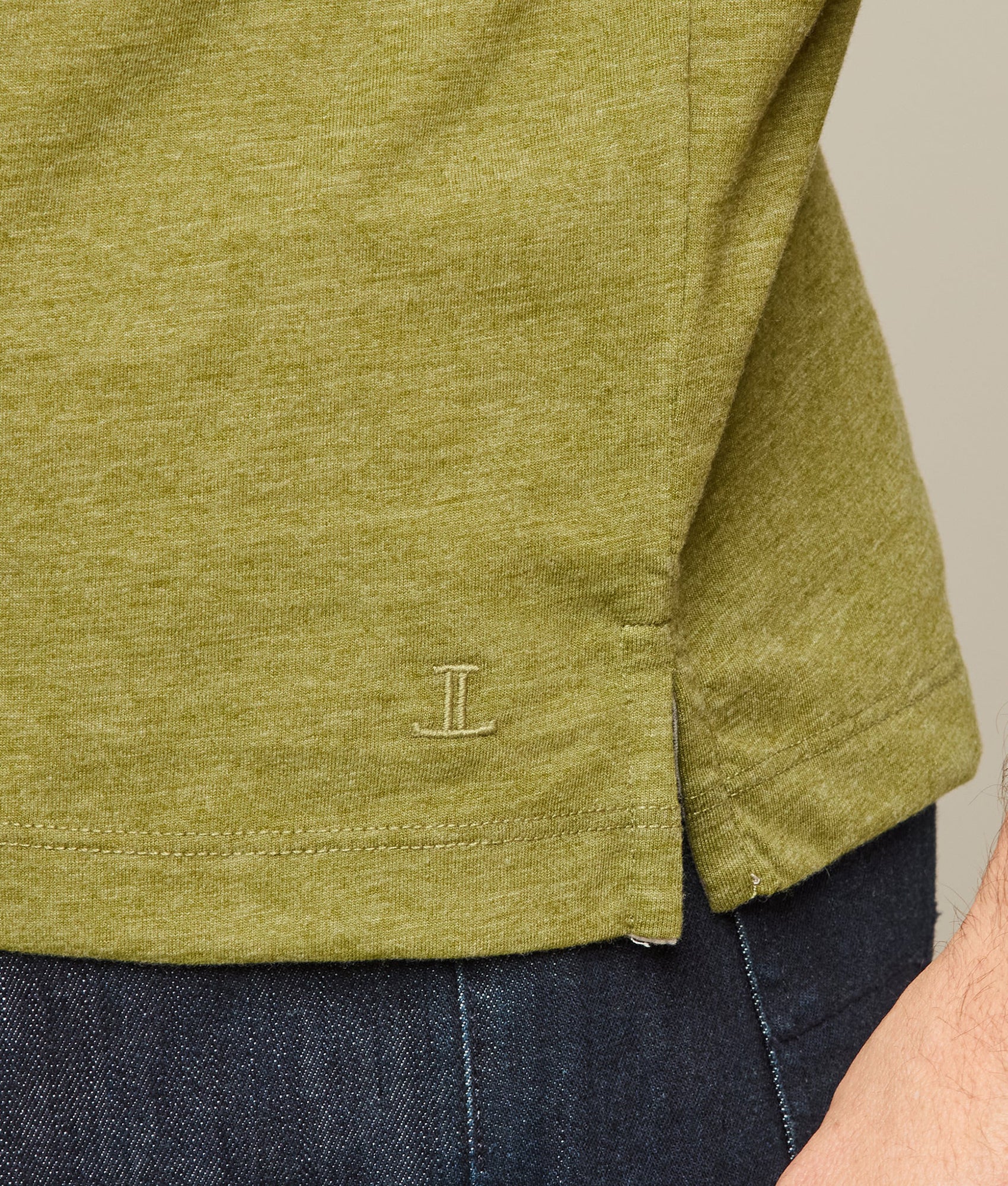 Lucchese Pima Blend Polo :: Olive - Image 6