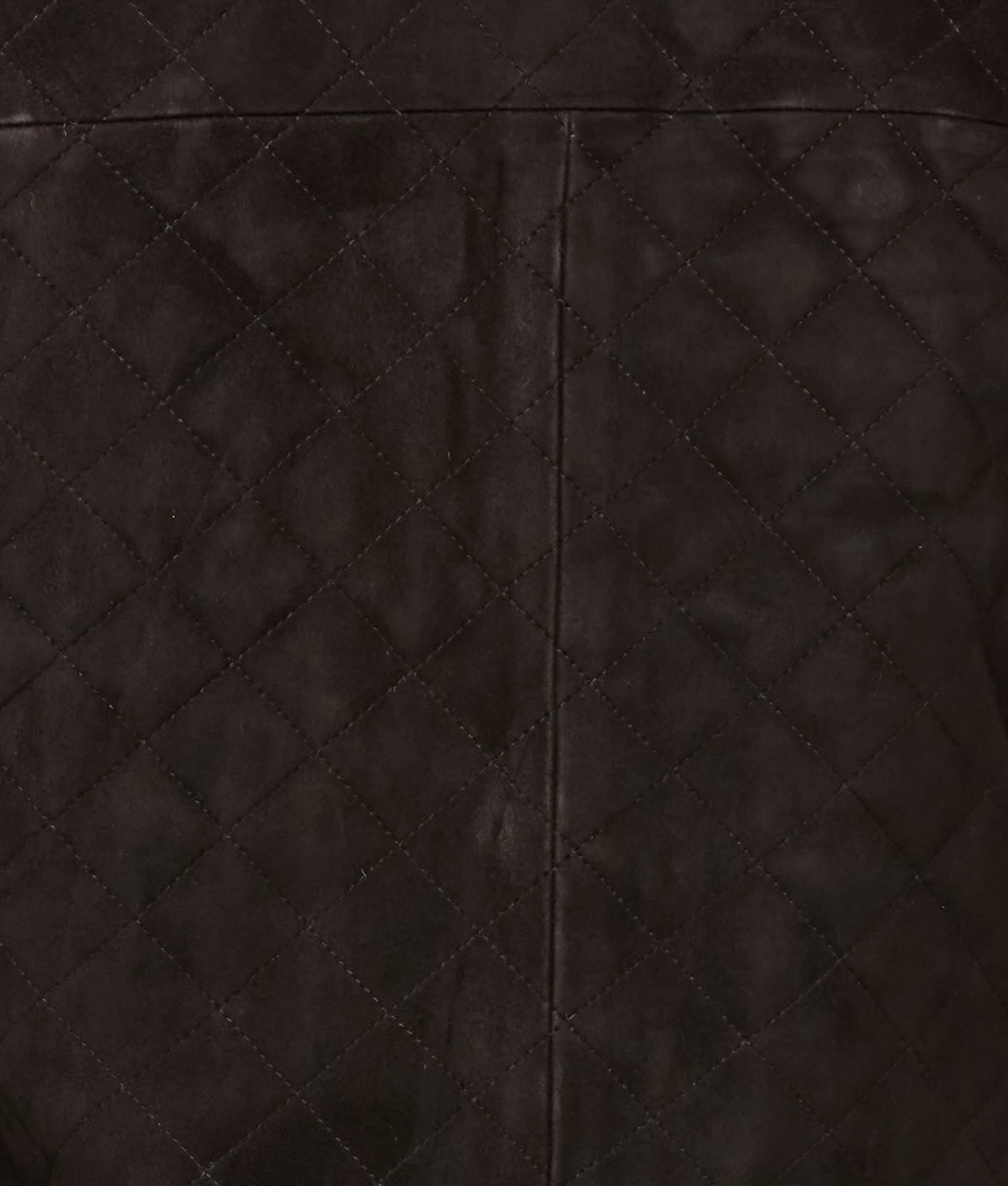 Quilted Suede Vest :: Black - Image 9
