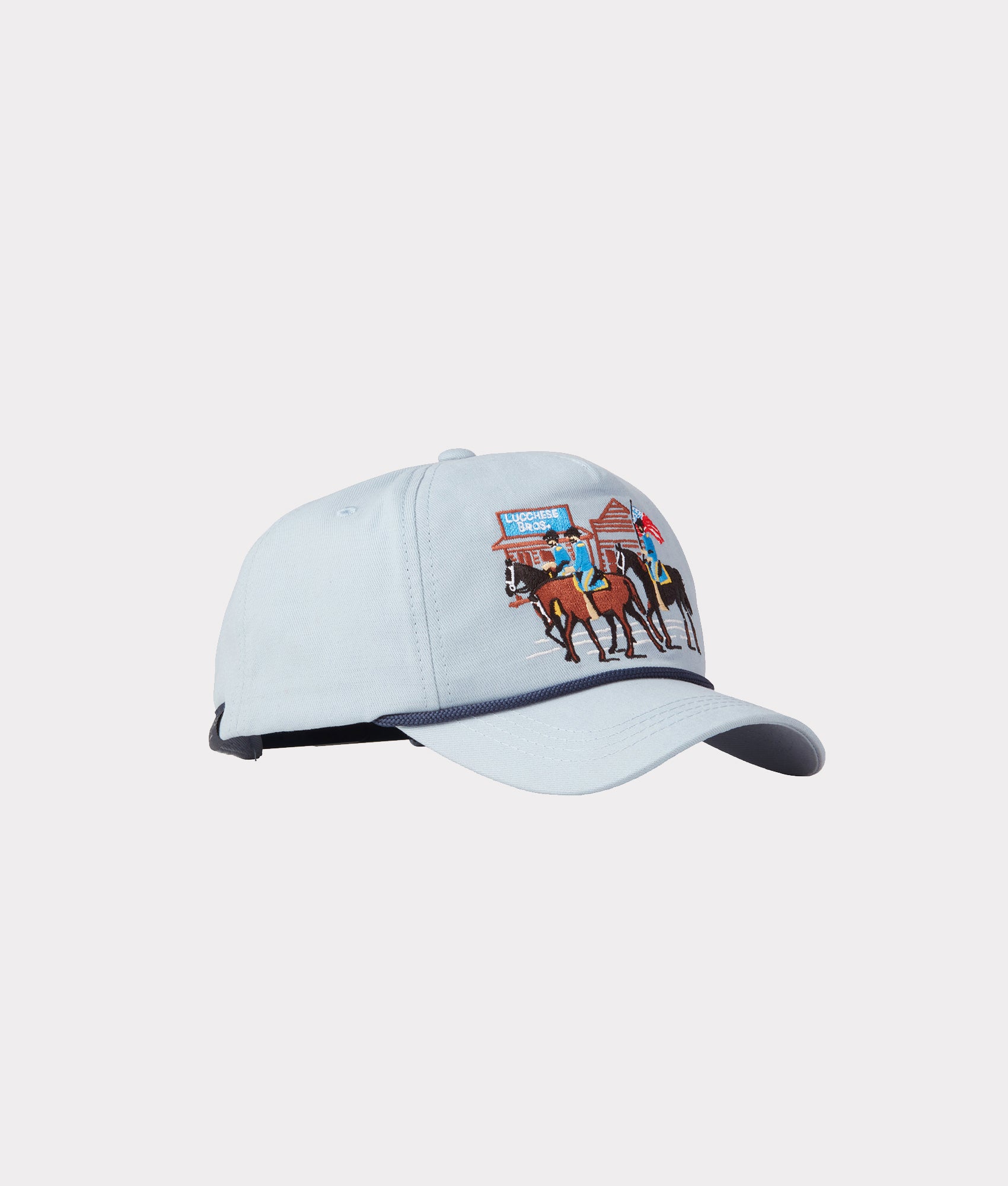 Lucchese Bros. Rope Cap :: Light Blue - Image 2