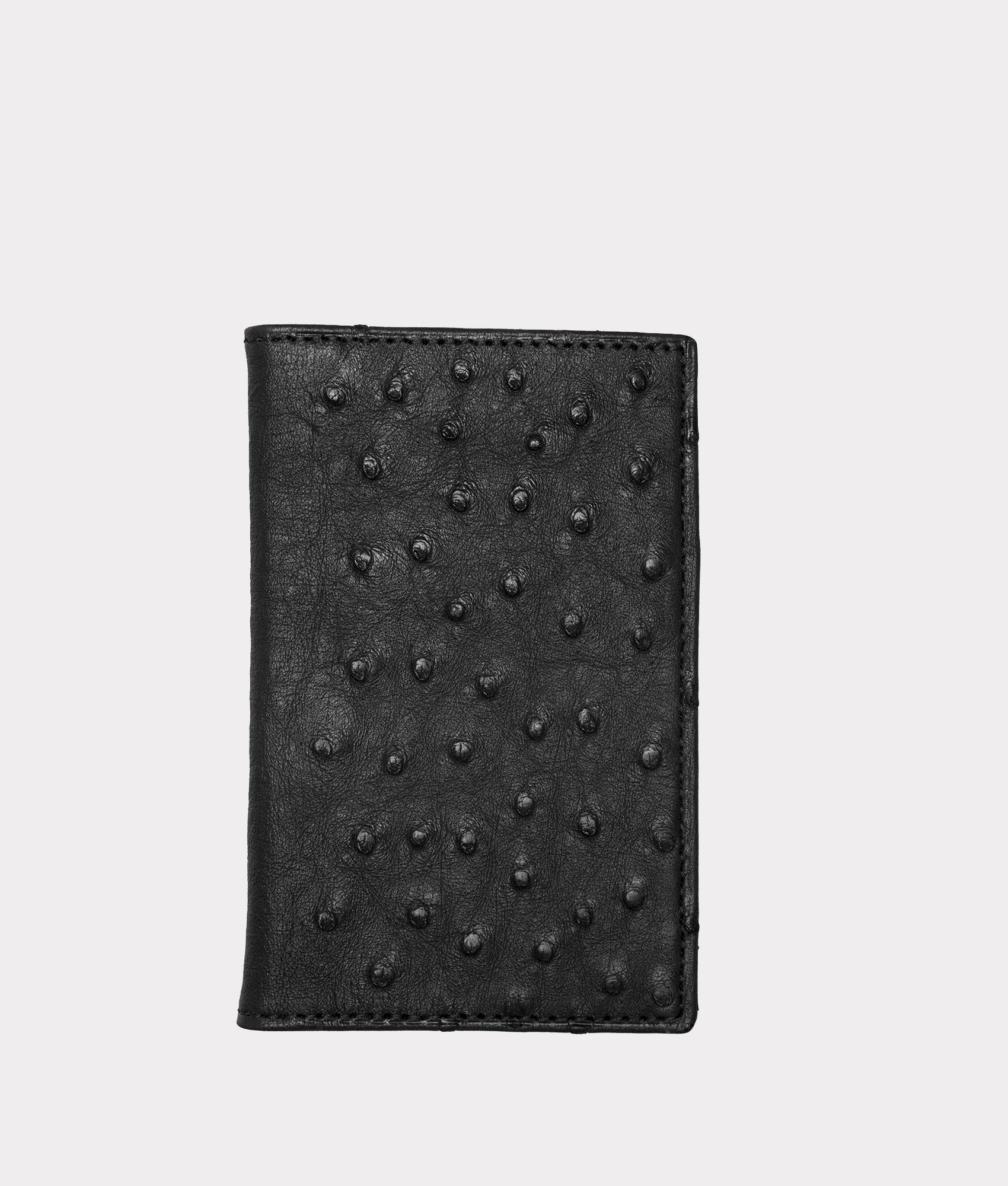 Bifold Wallet ?C Ostrich :: Black